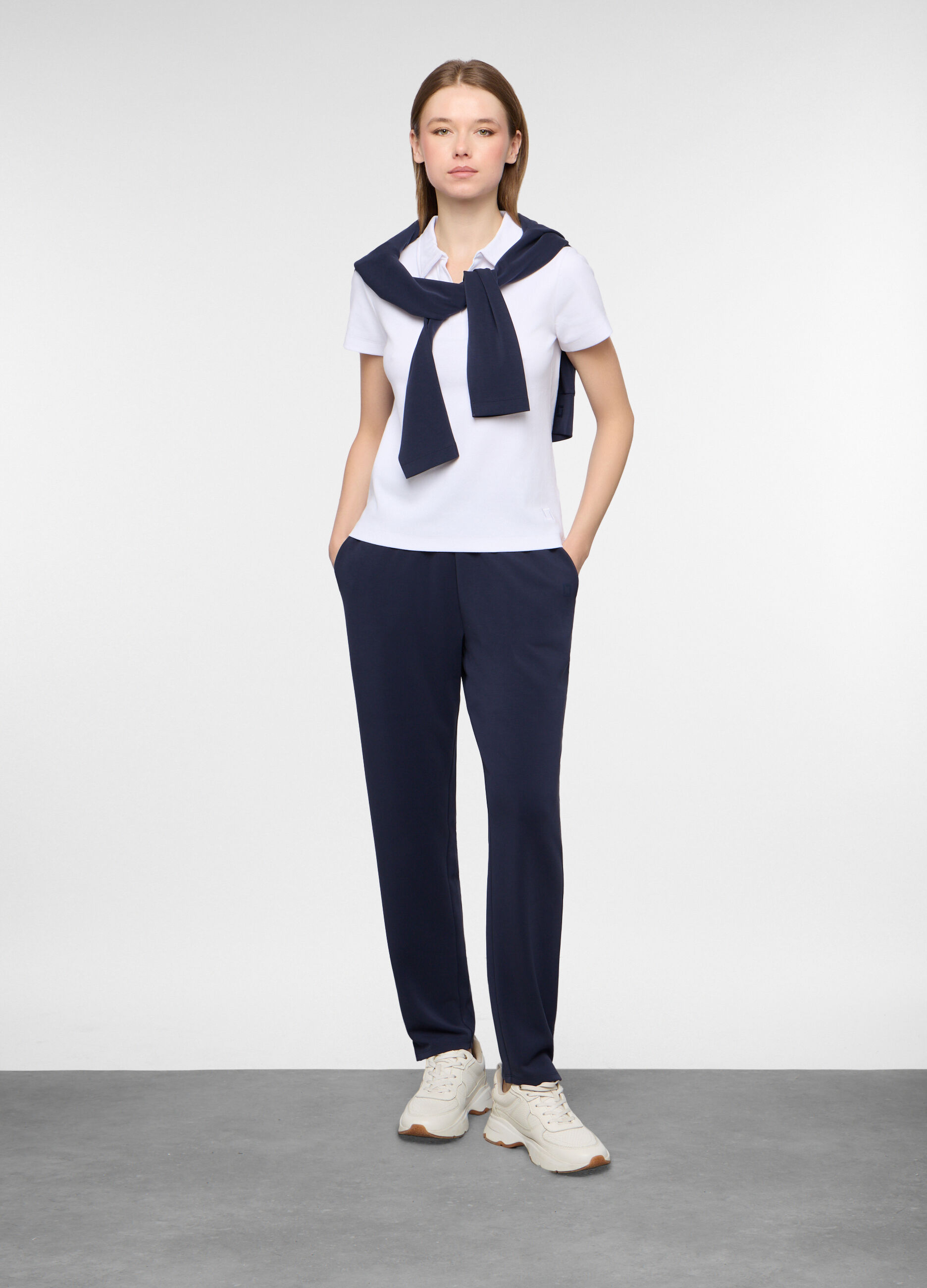 Polo in costina stretch donna_0