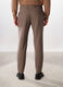 Pantalone slim con micromotivo uomo_1