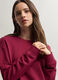 Felpa girocollo in puro cotone garzato donna_2