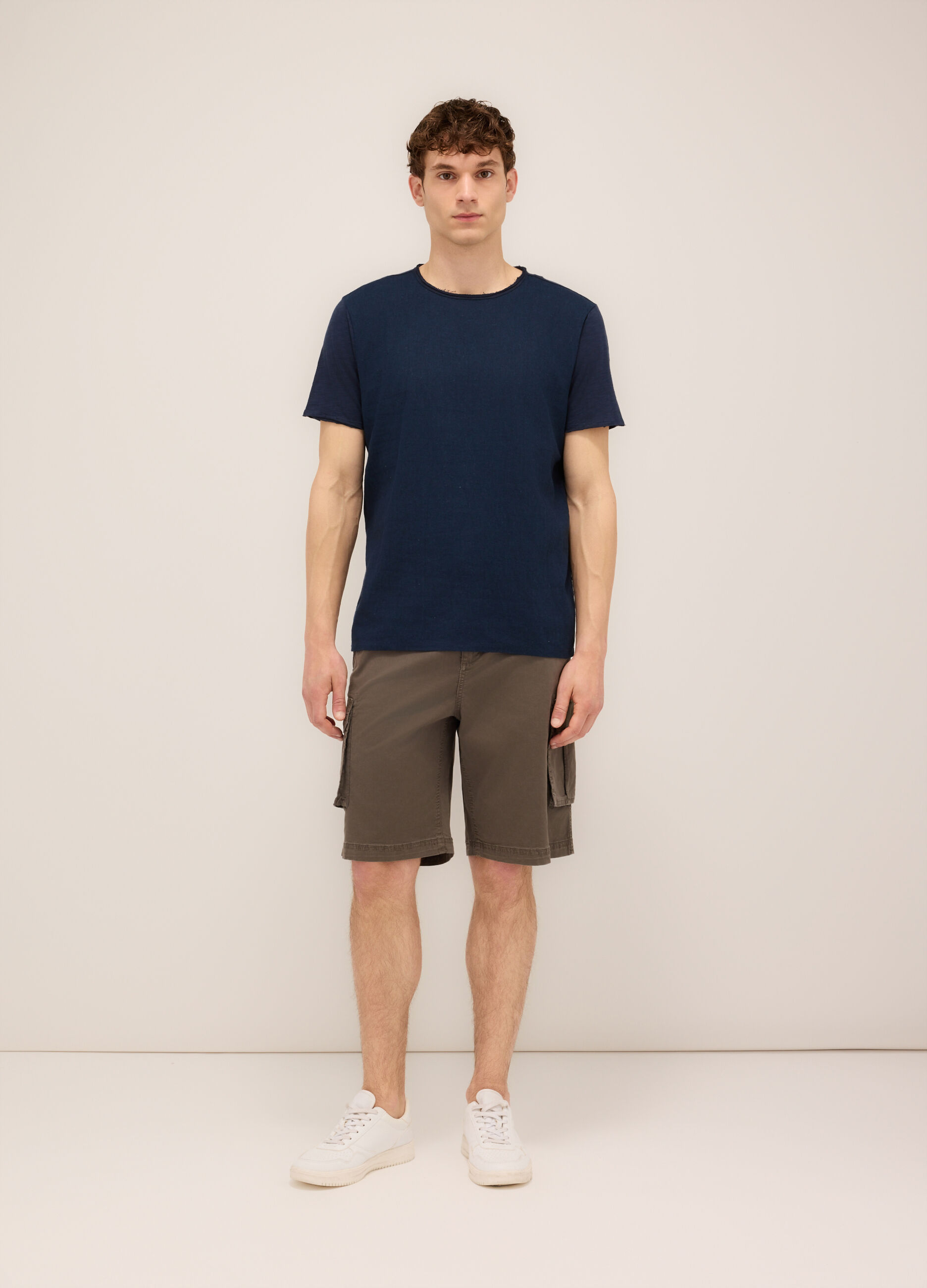 Bermuda in cotone stretch uomo