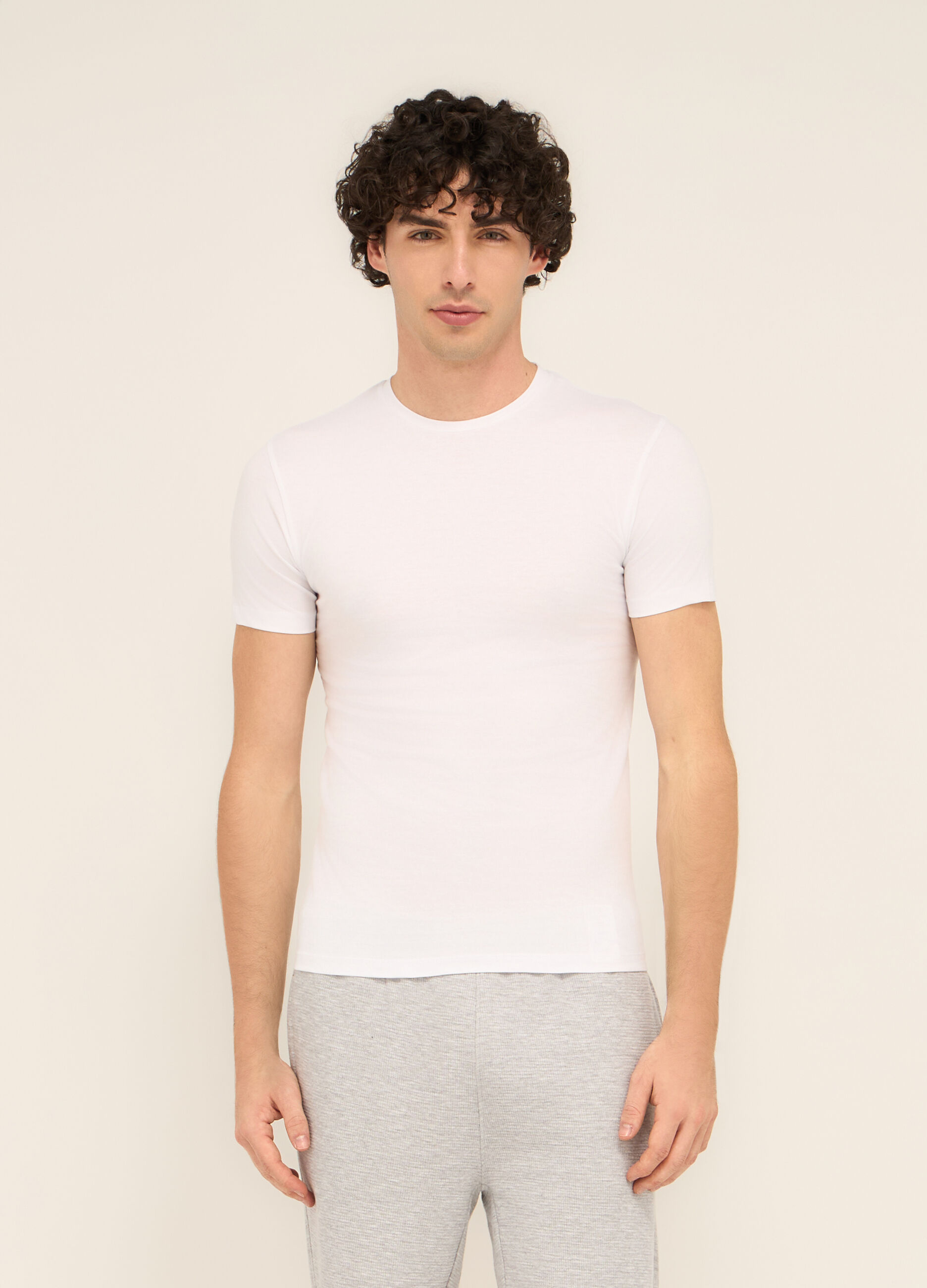 T-shirt intima girocollo in cotone uomo_0