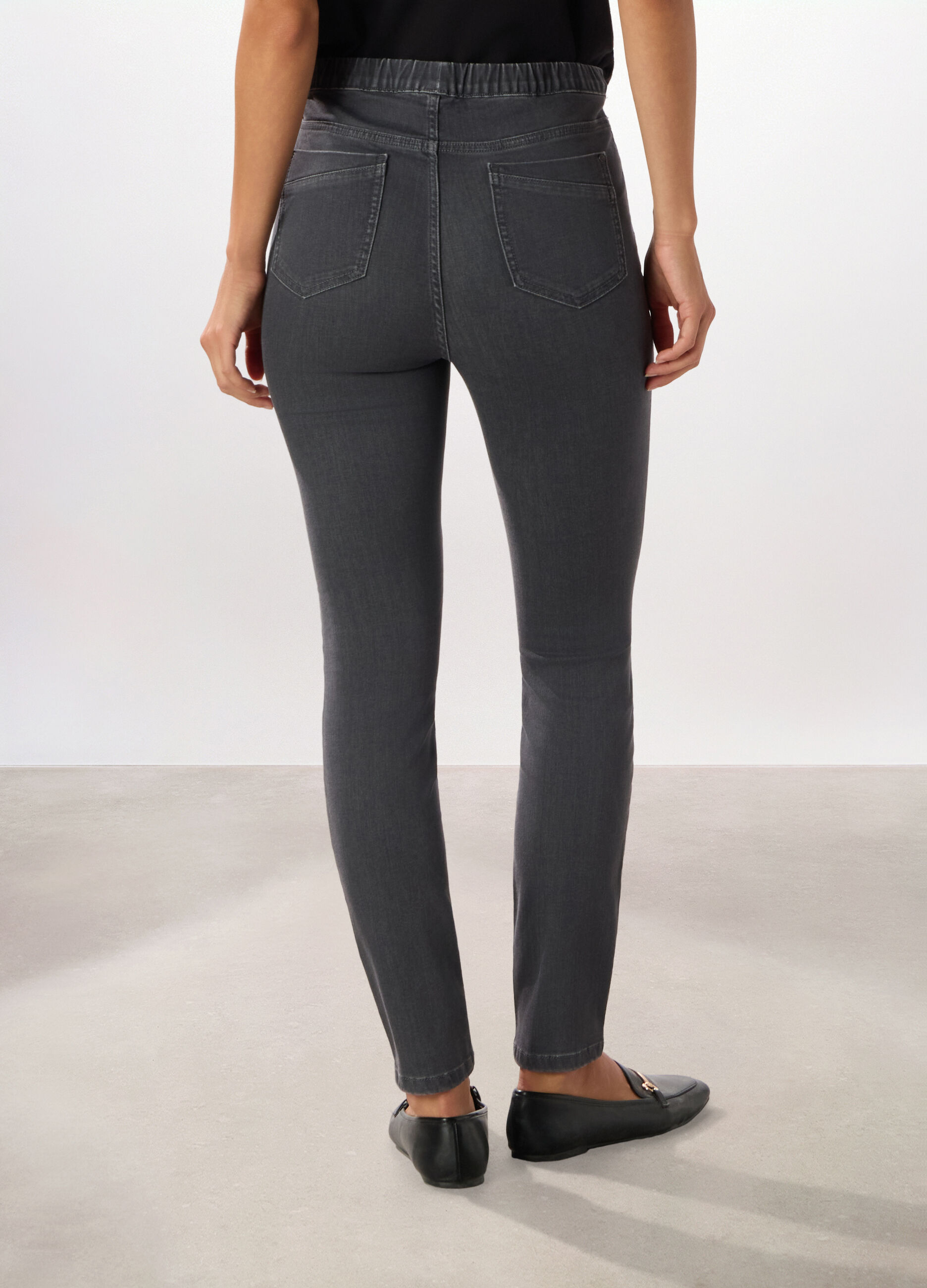 Jeggings in denim misto cotone stretch donna_1