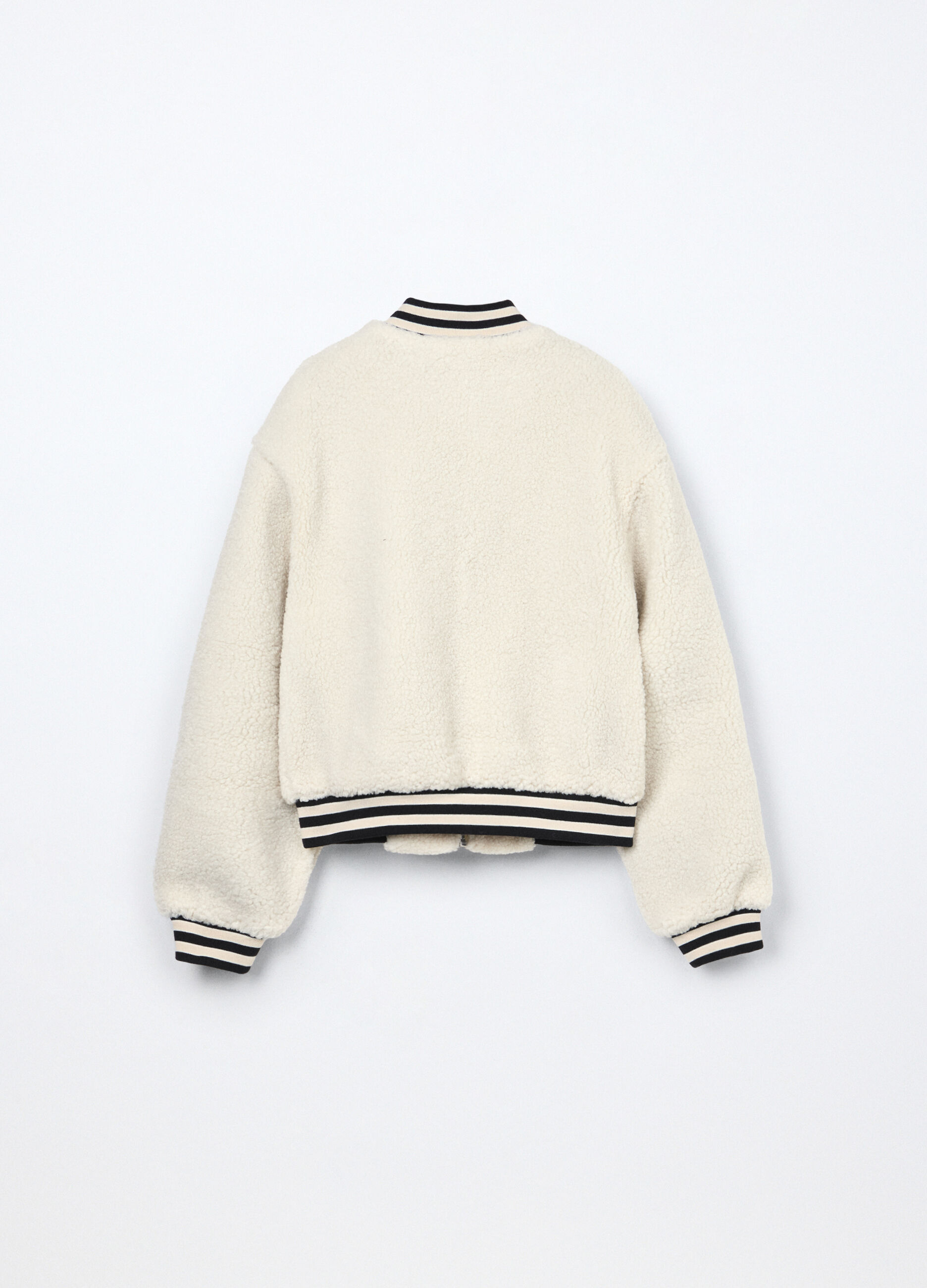 Giacca varsity in sherpa ragazza_1