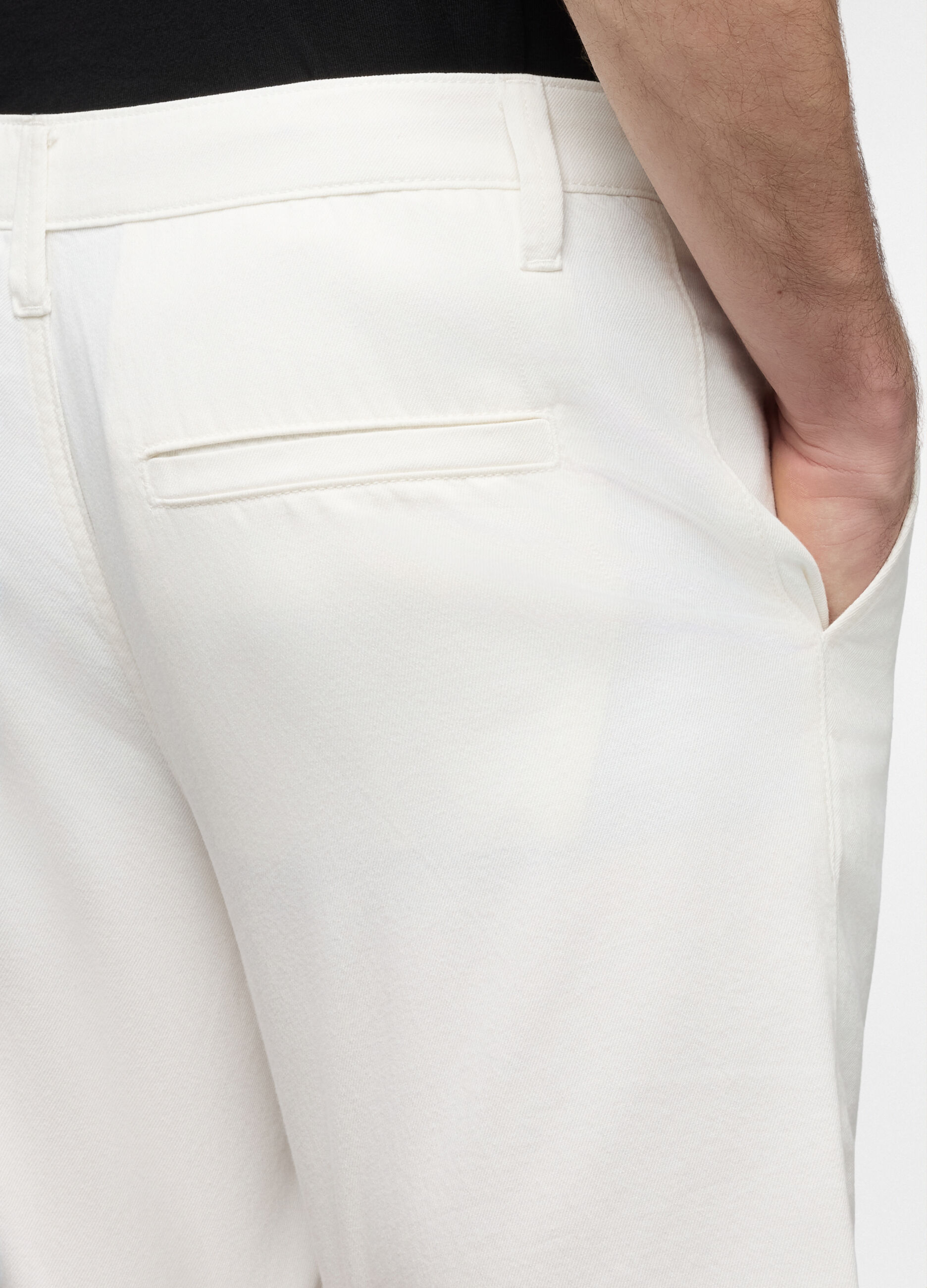 Jeans bermuda in cotone e lyocell uomo_3