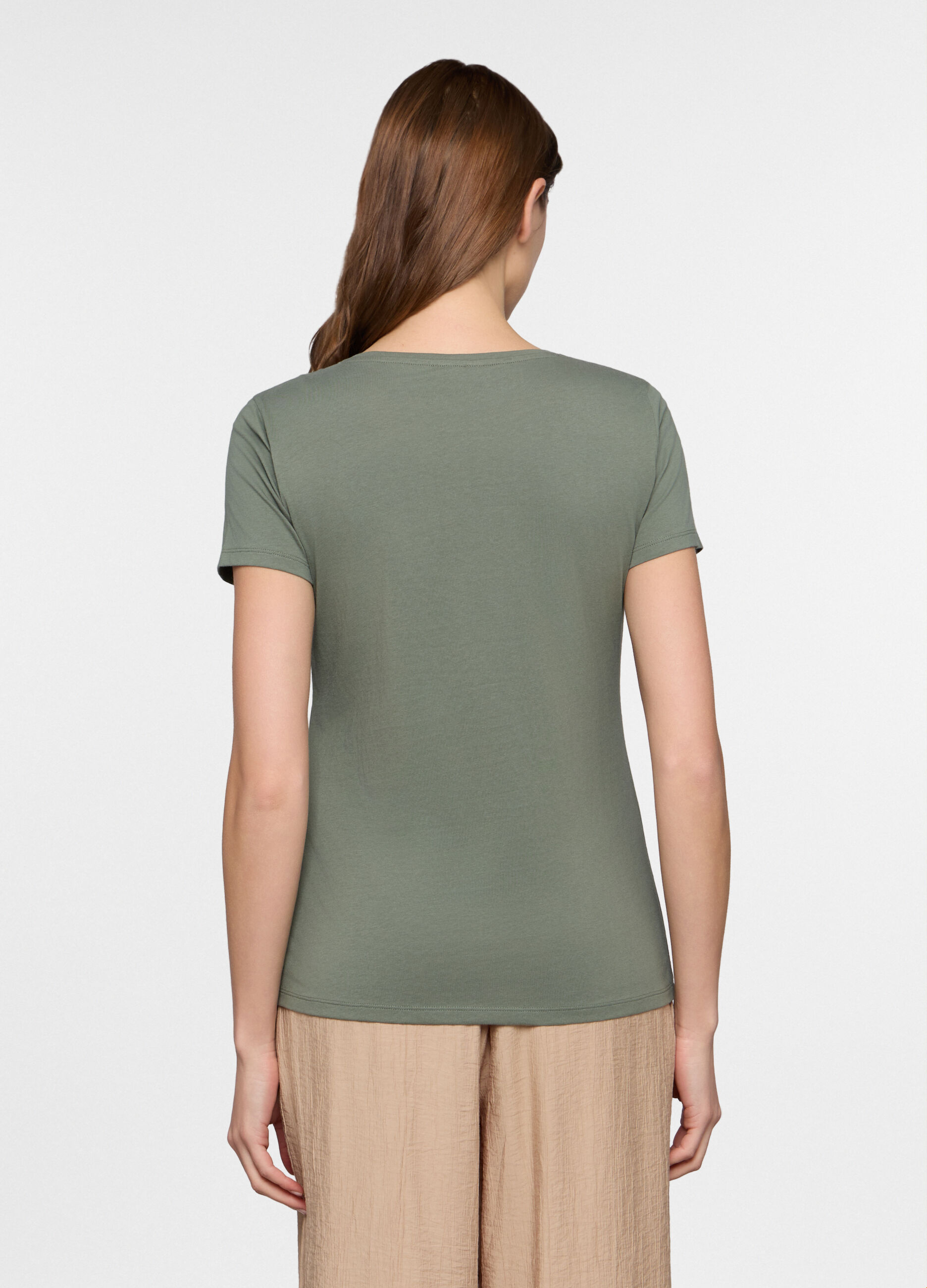 T-shirt girocollo donna _1