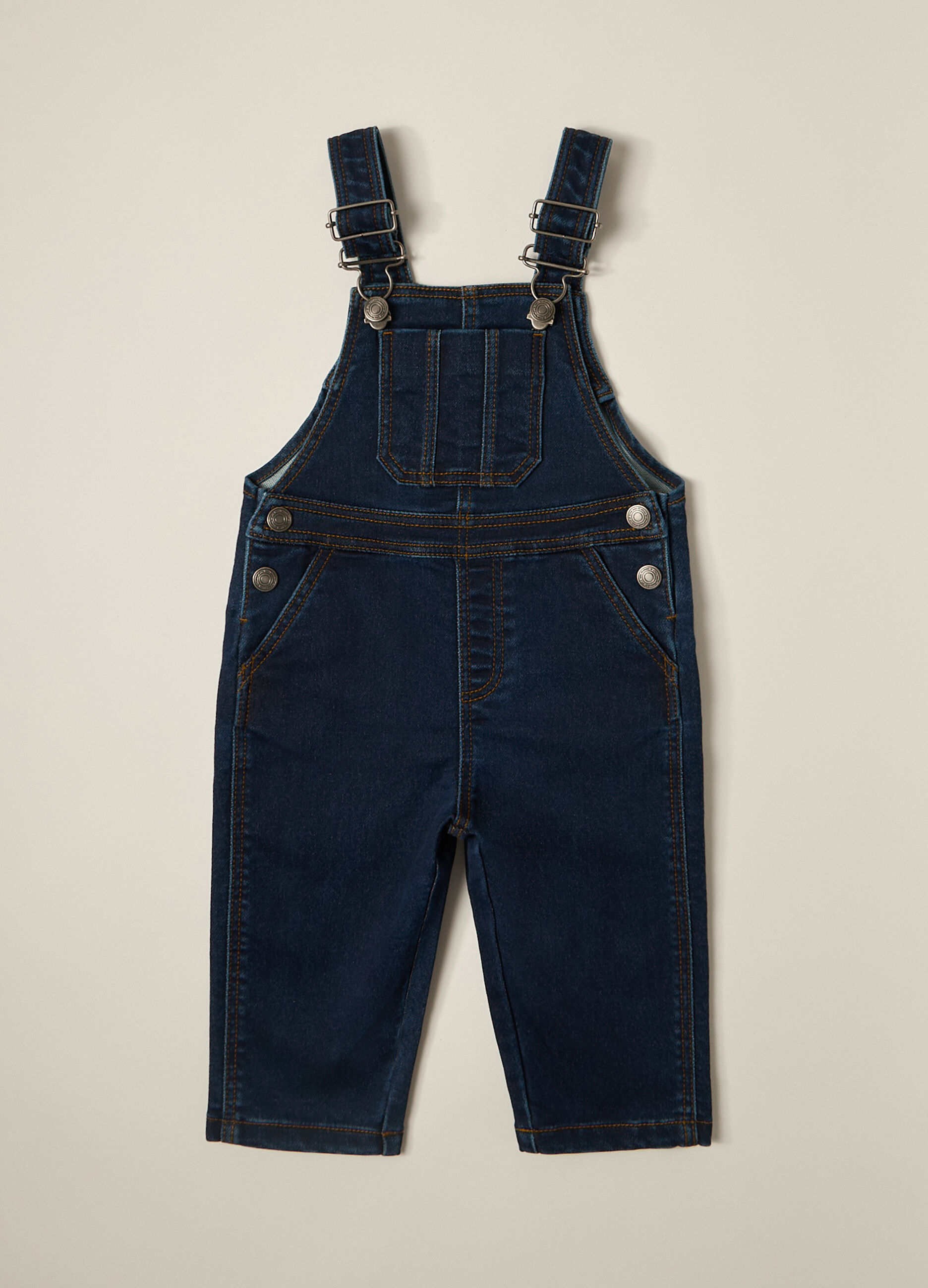 Salopette in denim misto cotone IANA neonato _0