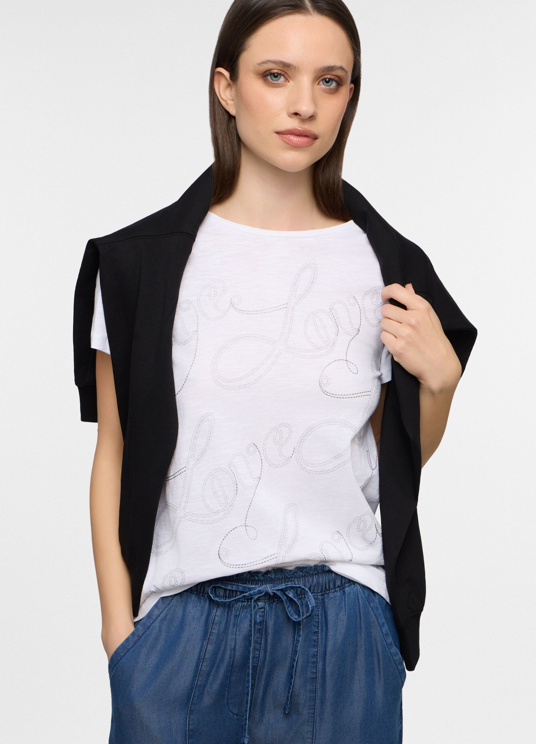 T-shirt girocollo donna_0