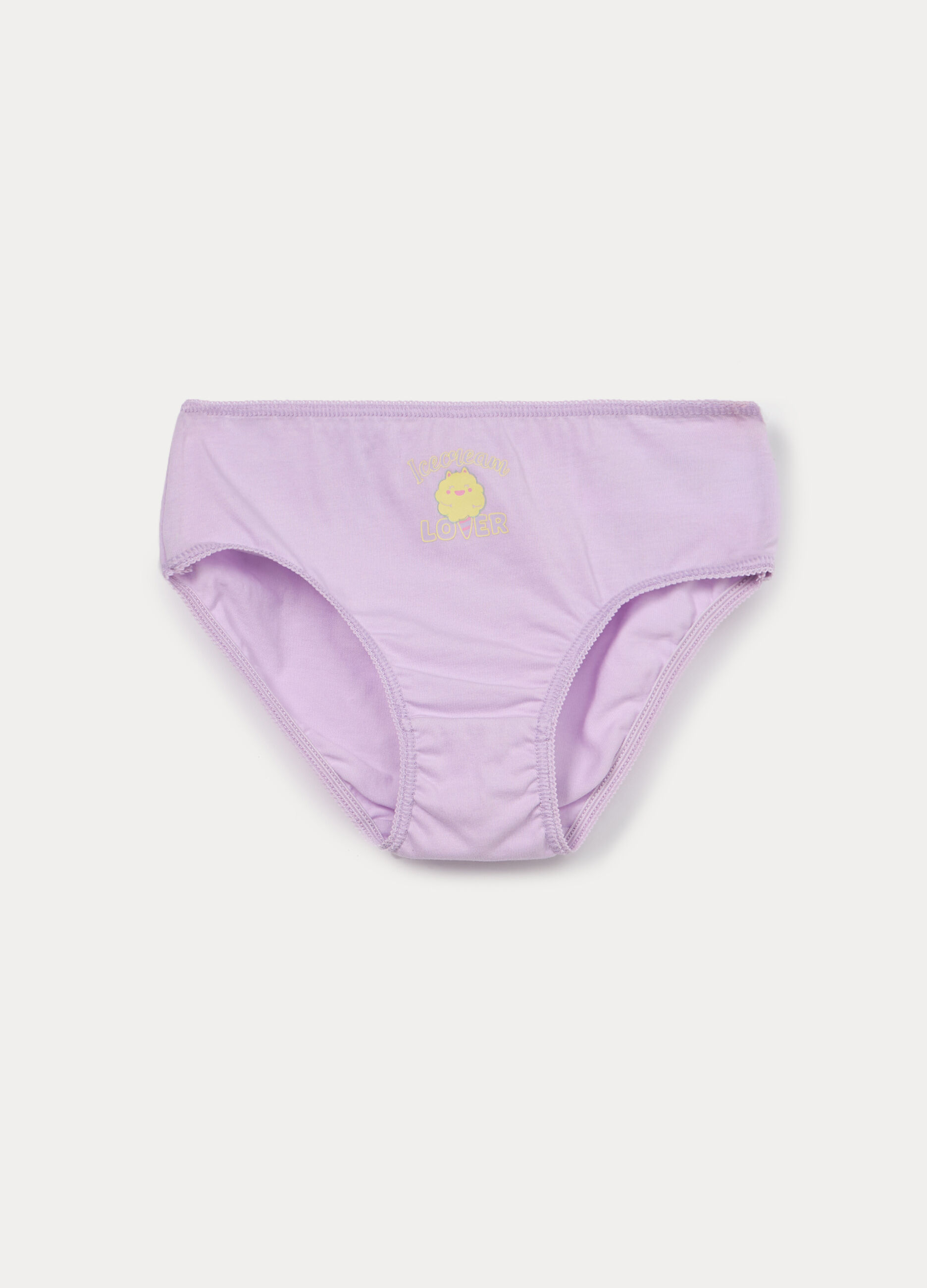 Pack 5 slip in jersey di puro cotone bambina_1