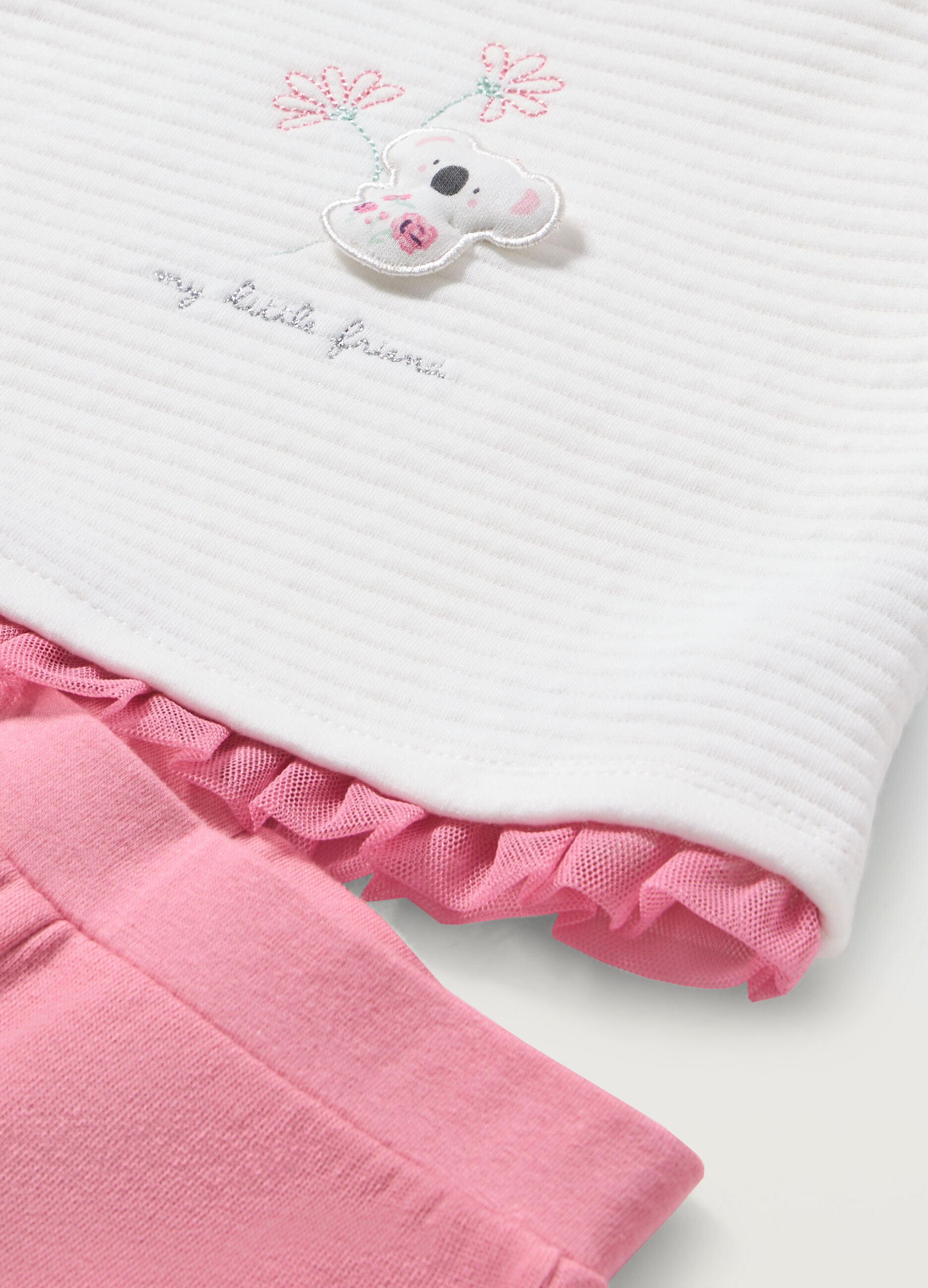 Jogging set in misto cotone neonata_1