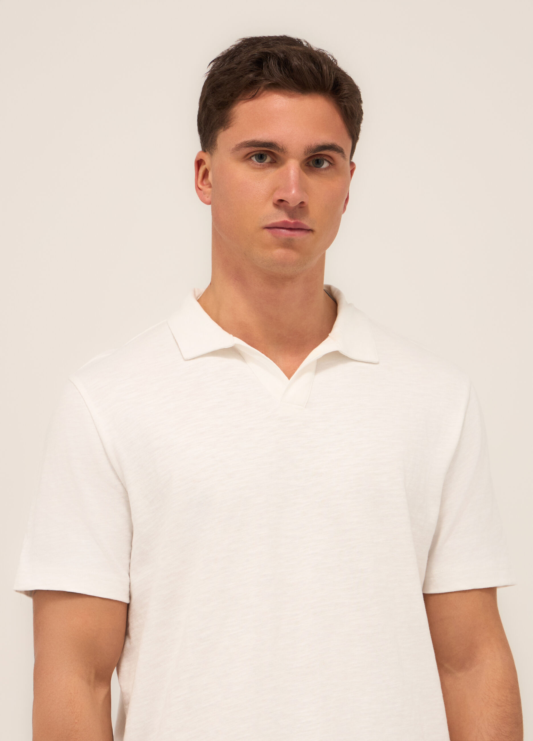 Polo in cotone mélange uomo_2
