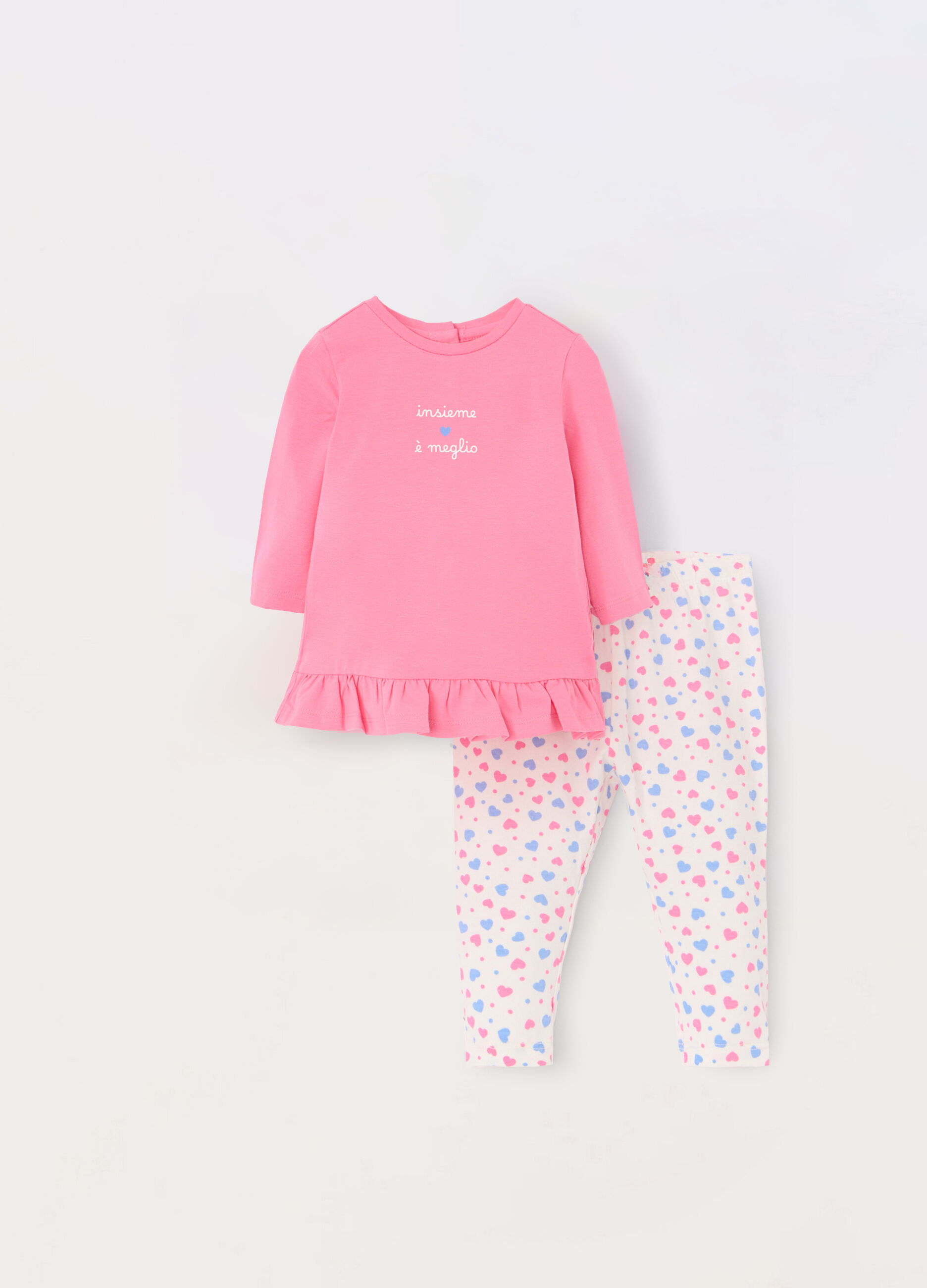 Jogging set in cotone stretch neonata_0