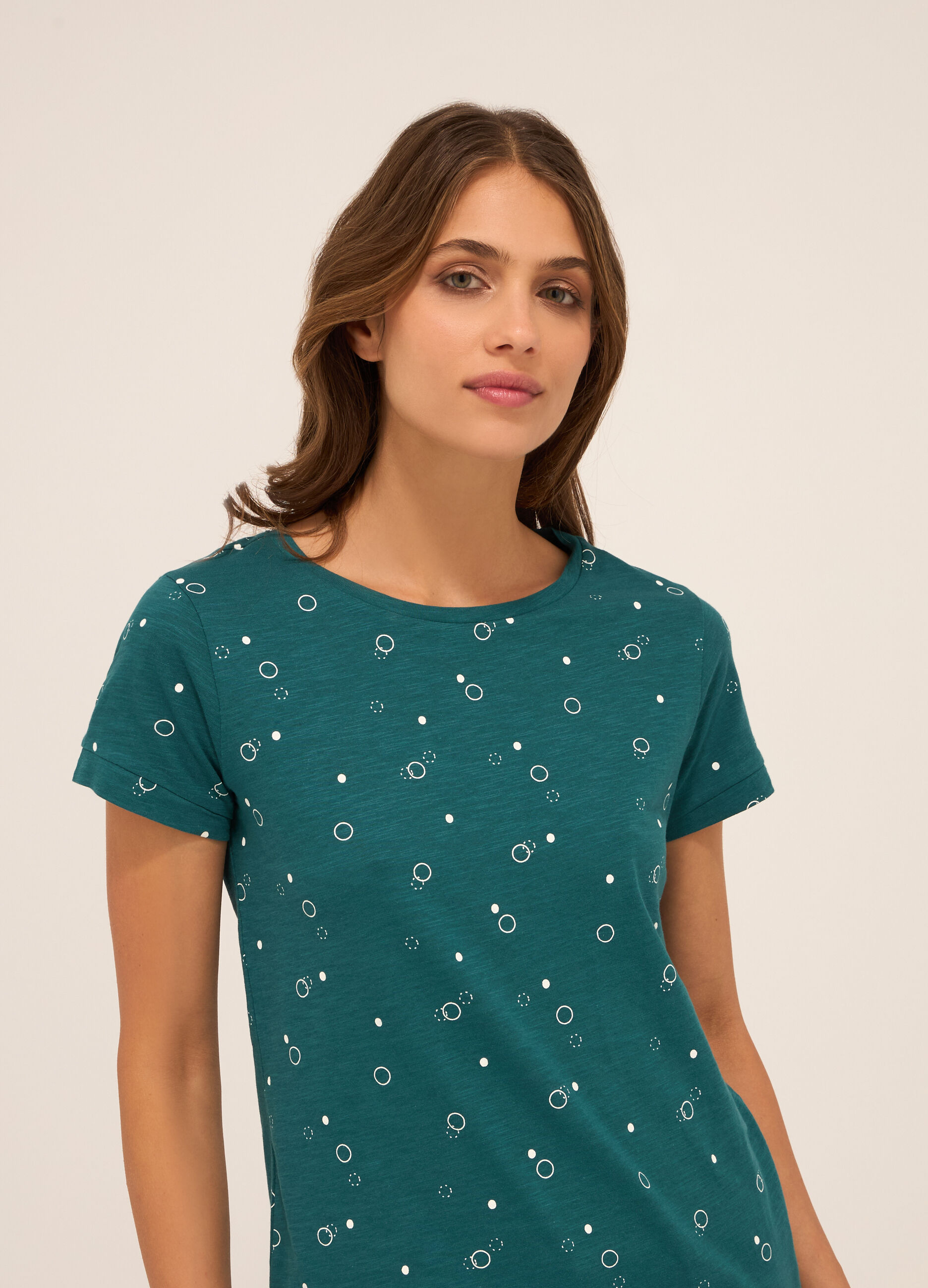 T-shirt in puro cotone donna_2