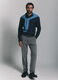 Camicia slim fit in jersey misto cotone uomo_0