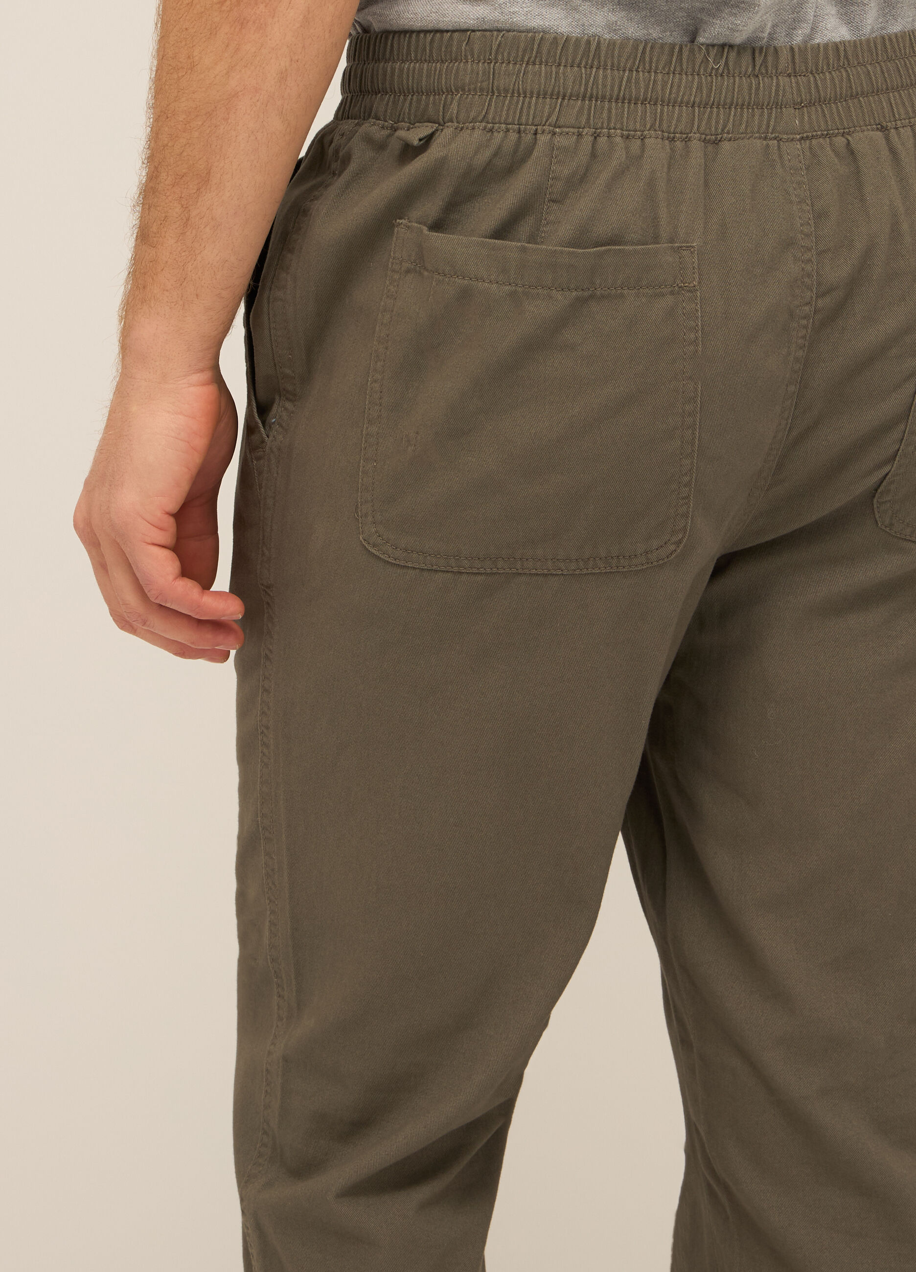 Pantaloni chino in twill di puro cotone uomo_2