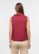 Top smanicato fit wide con scollo a V e colletto in puro cotone donna_1