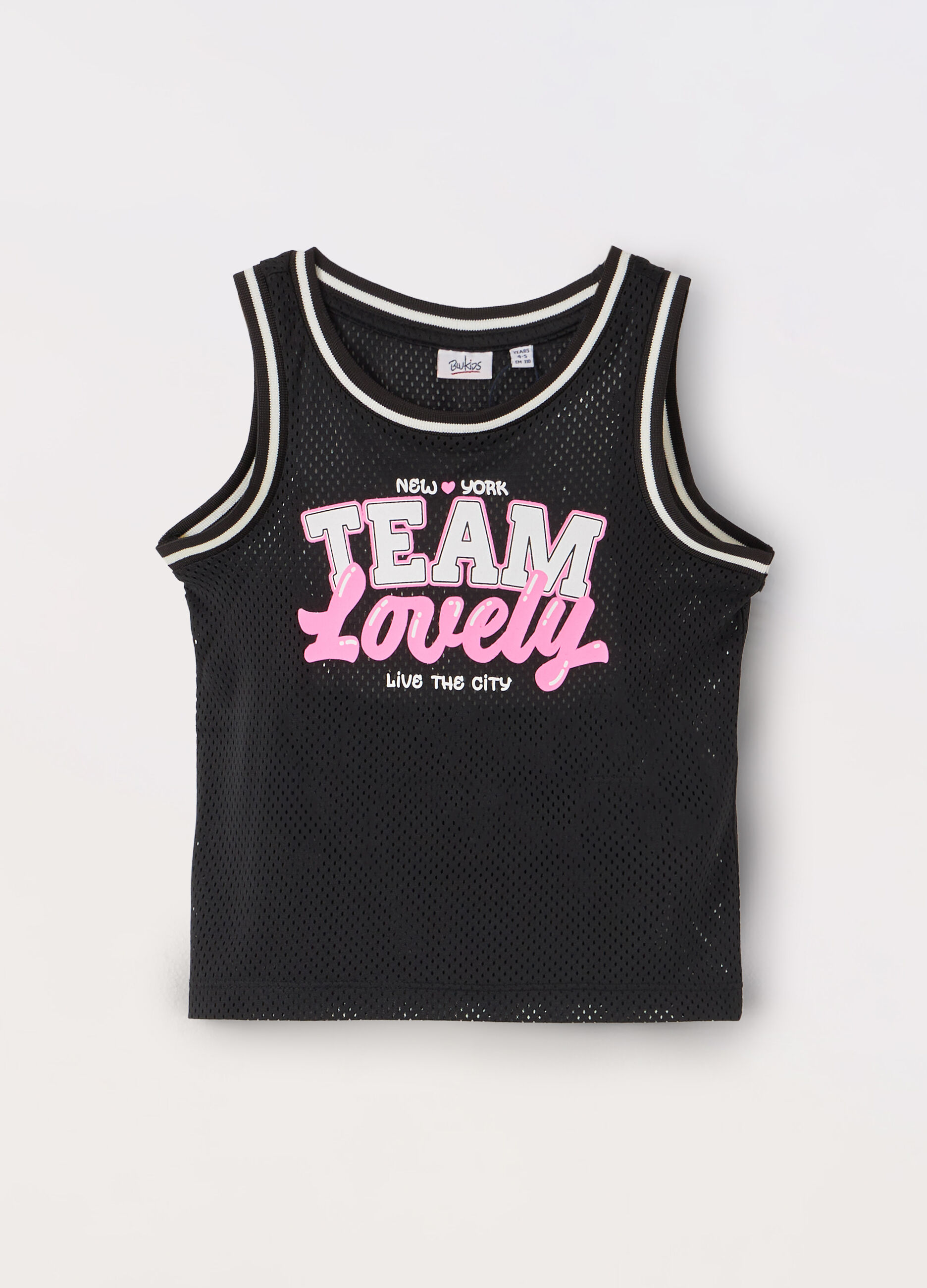 Canotta in tessuto mesh bambina_0