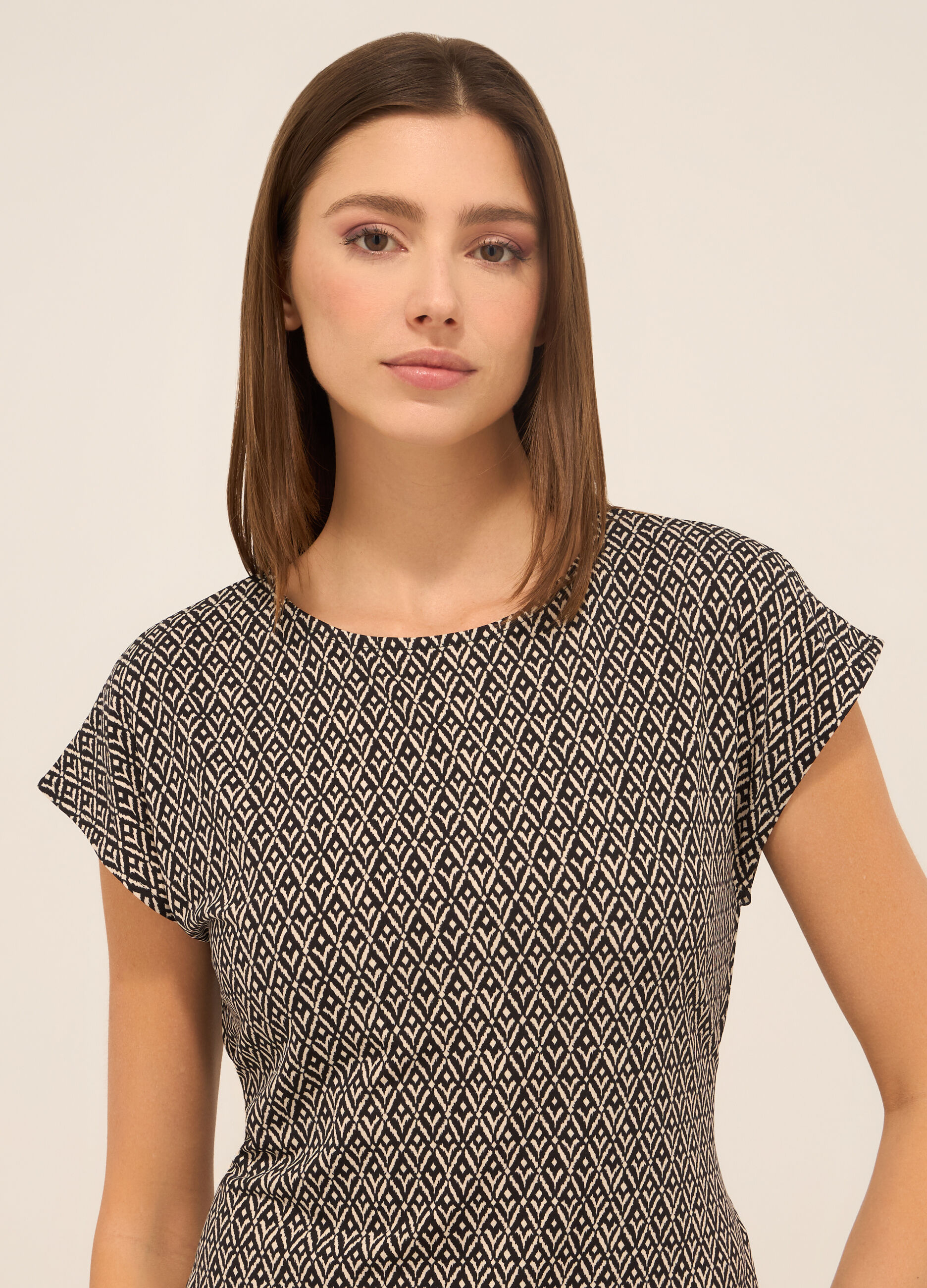 T-shirt in jersey stretch donna_2