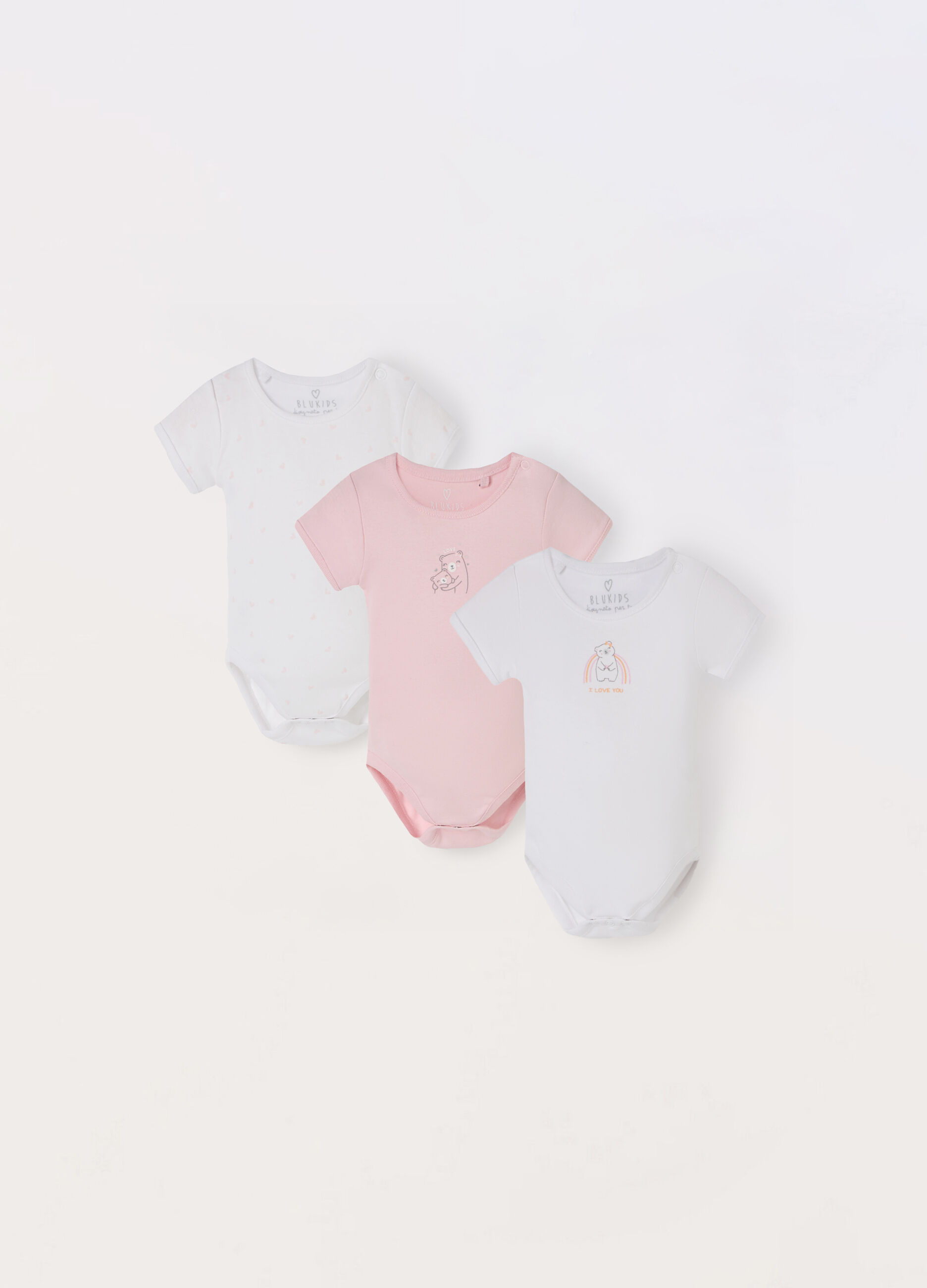 Pack 3 body in puro cotone neonata_0