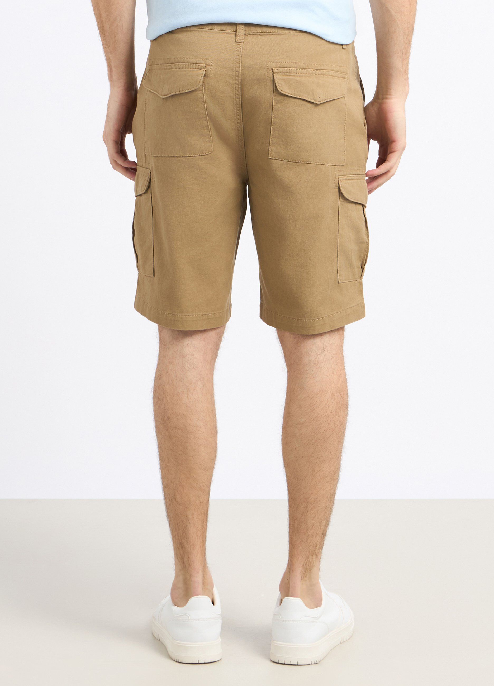 Shorts cargo in puro cotone uomo_1