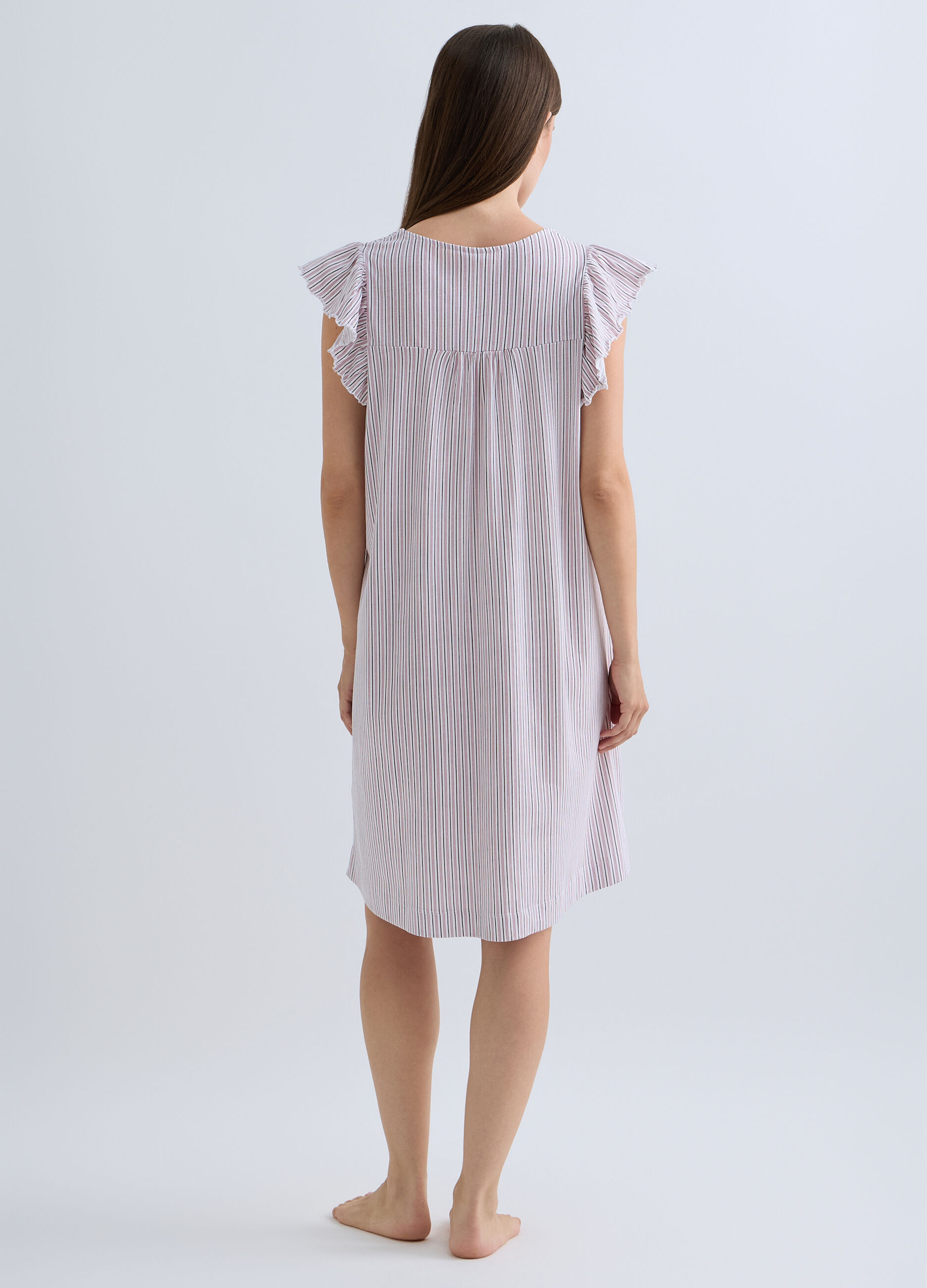 Camicia da notte in jersey di puro cotone donna_1