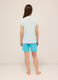 Set pigiama corto in jersey di puro cotone donna_1