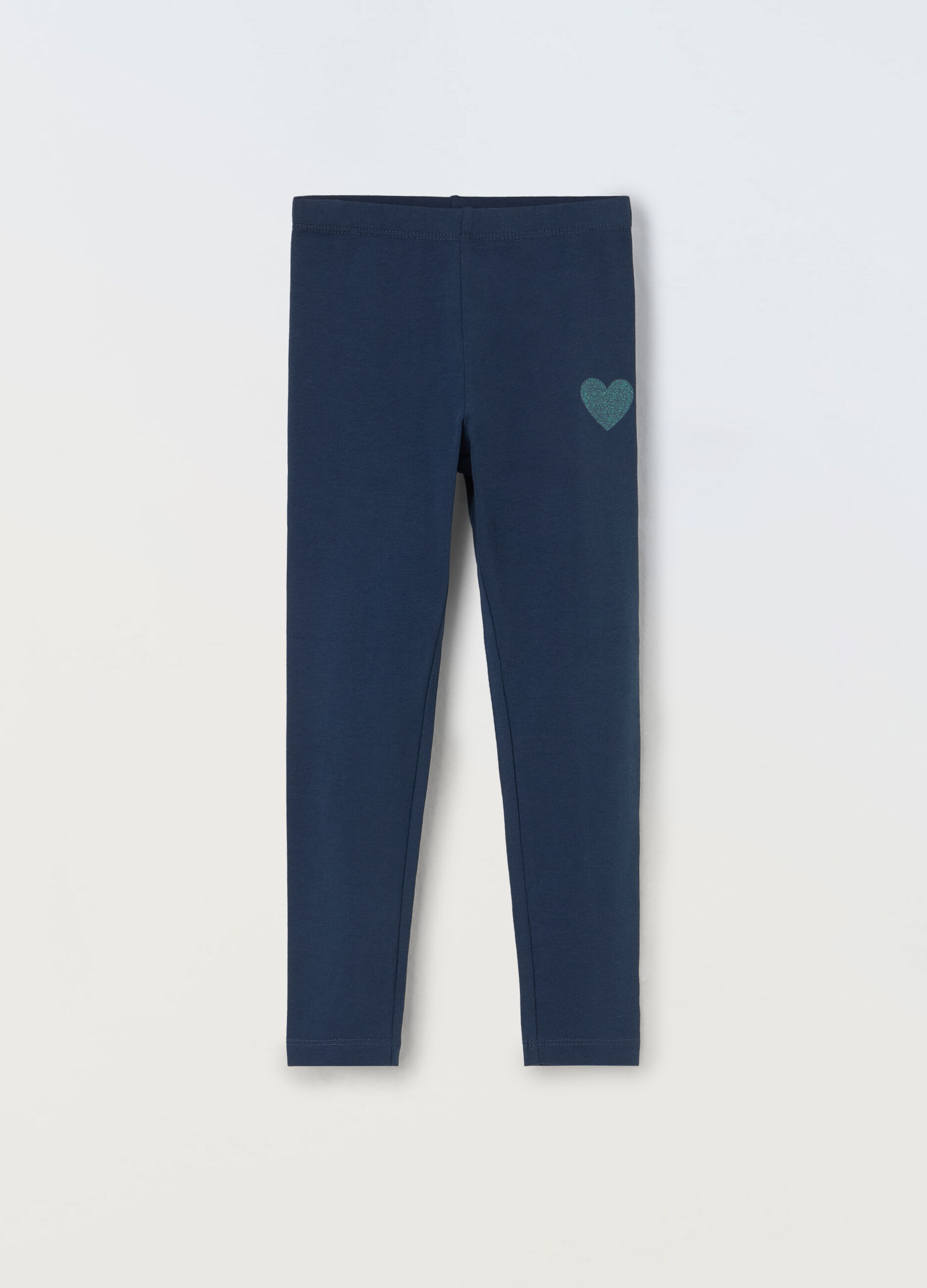 Leggings in cotone stretch bambina_0