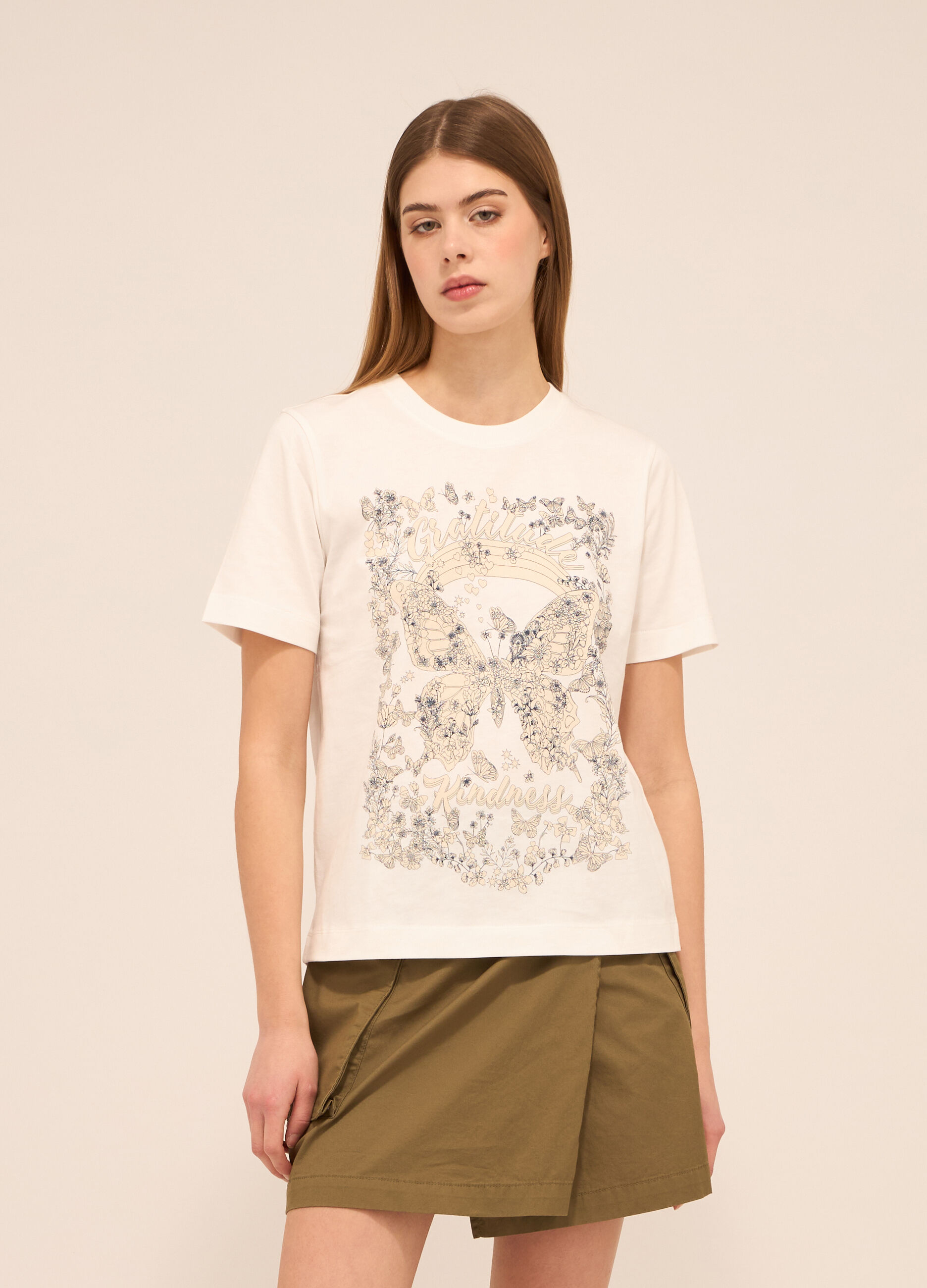 T-shirt in puro cotone donna_0