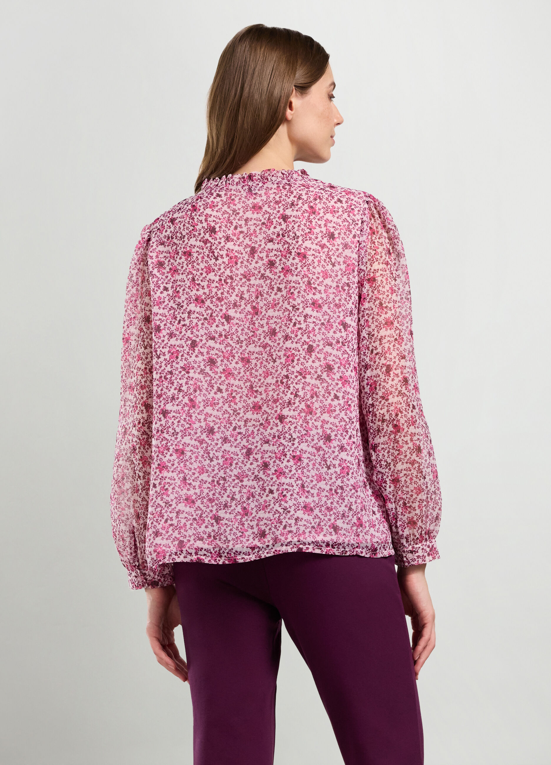 Blusa con stampa donna_1
