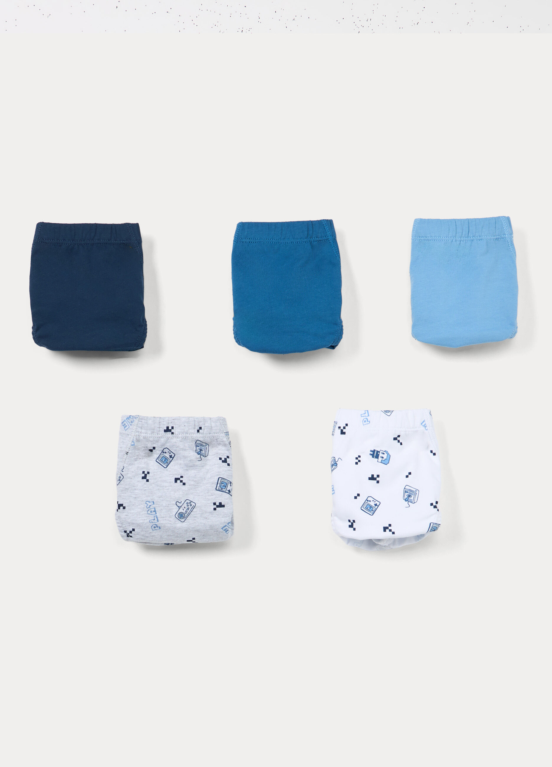 Pack 5 slip in jersey di puro cotone ragazzo_0