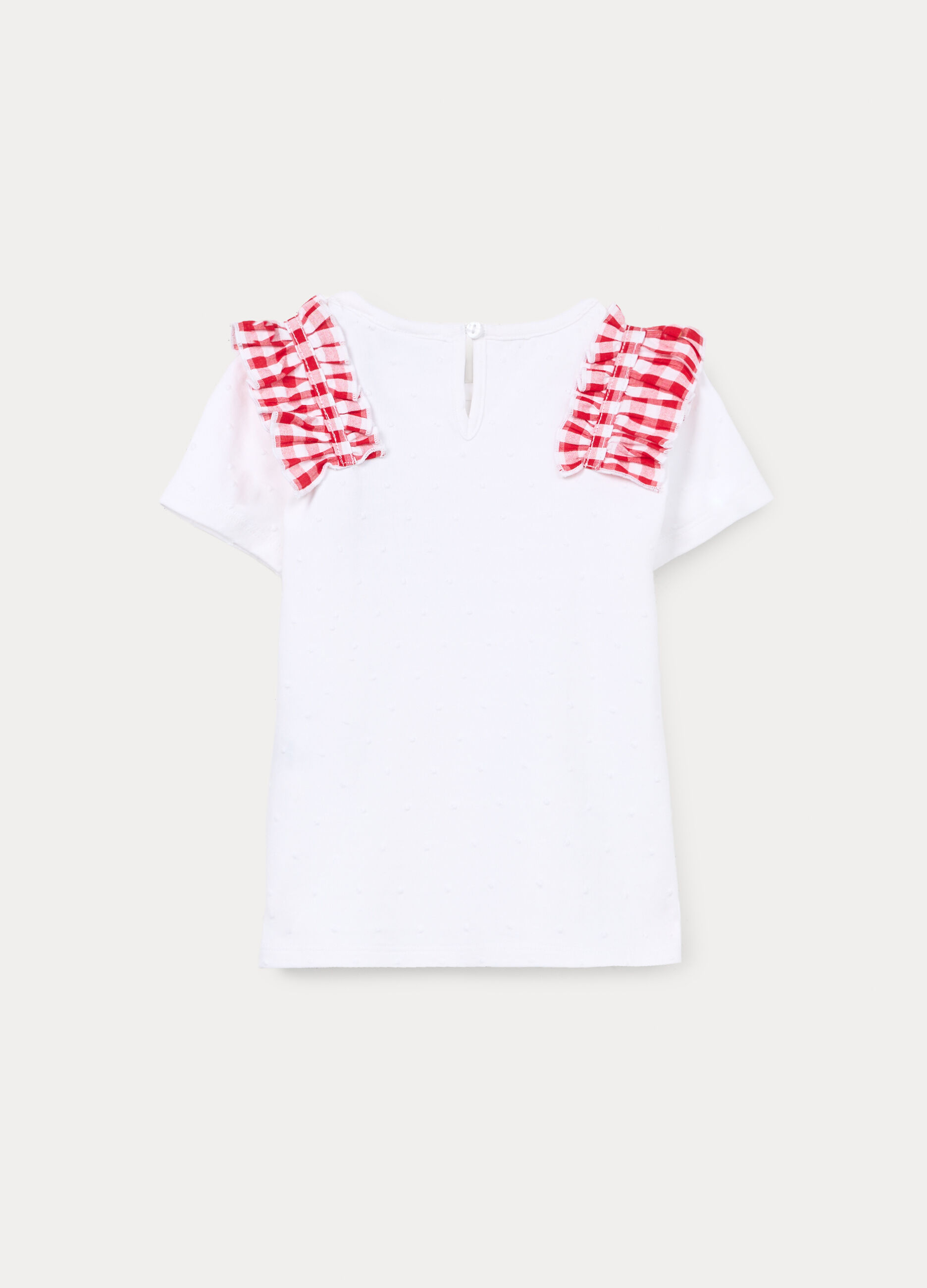 T-shirt in jersey di cotone stretch bimba_1