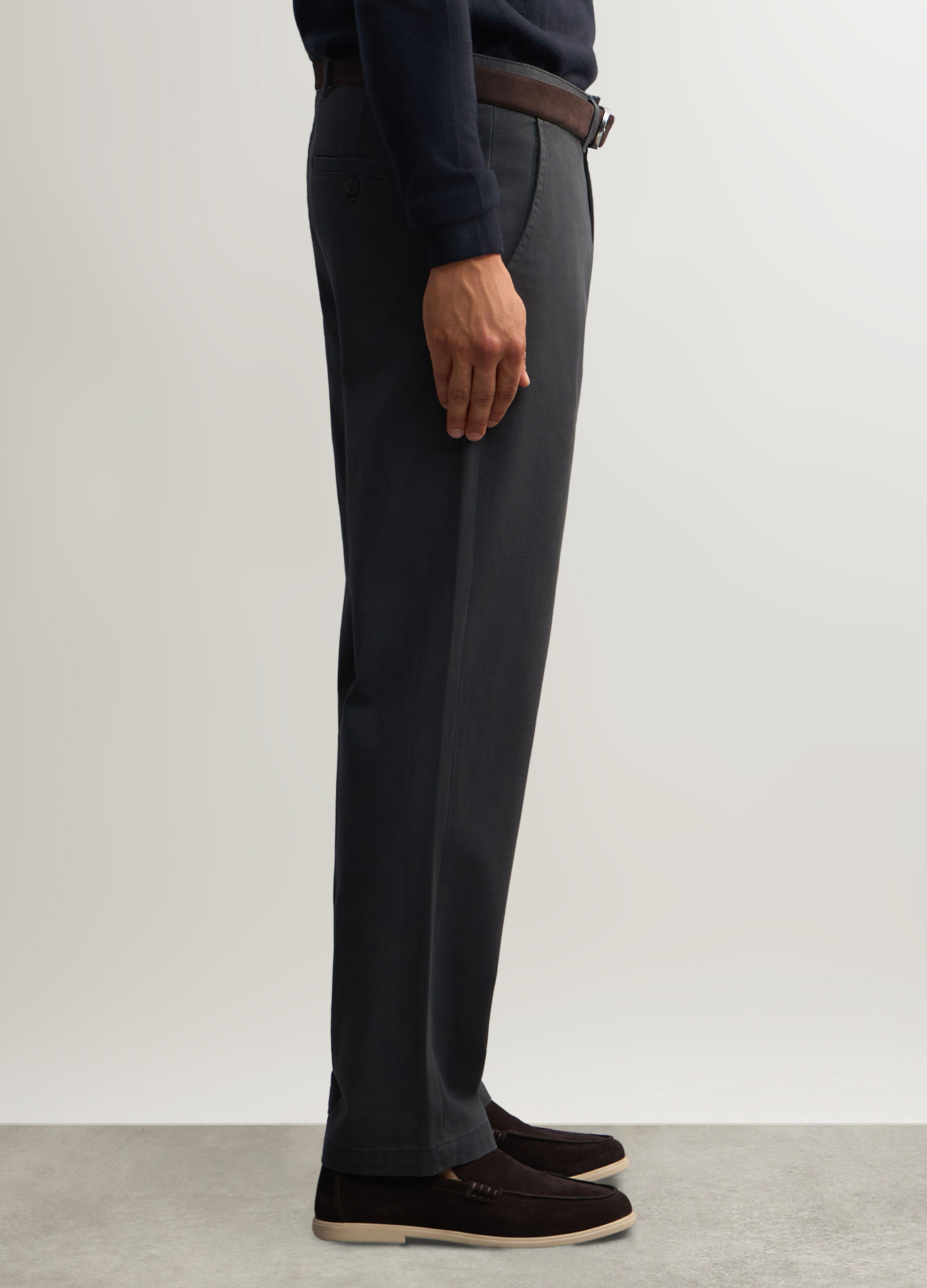 Pantalone chino in twill di cotone uomo_1
