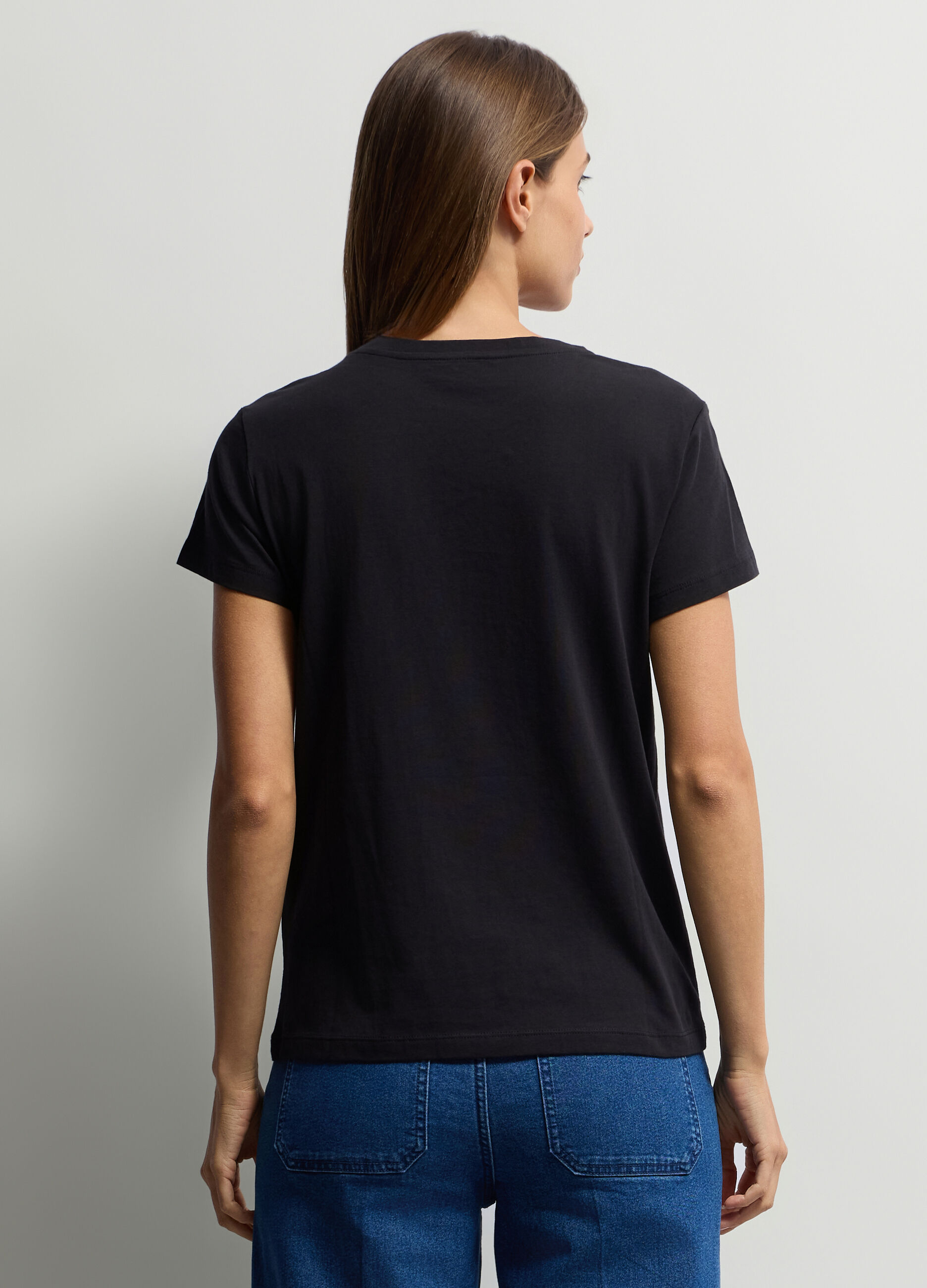 T-shirt girocollo donna_1
