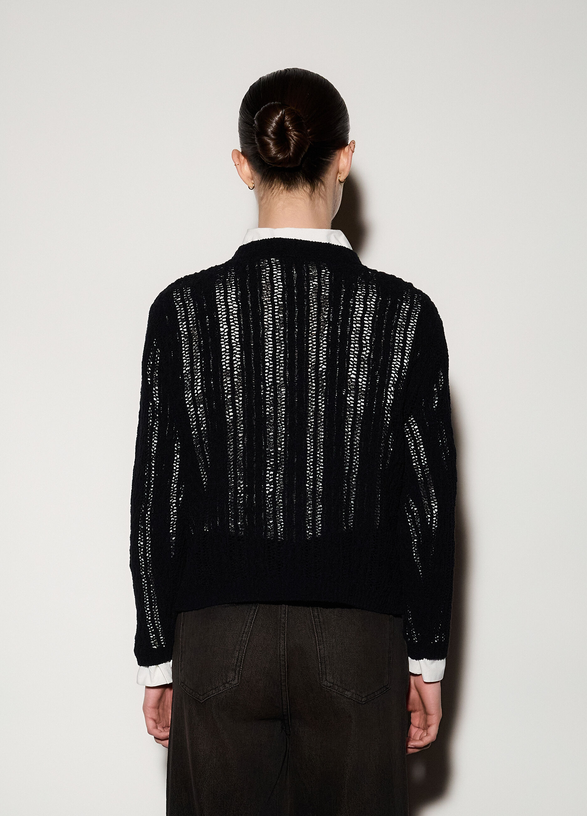 Pullover girocollo operato donna_2