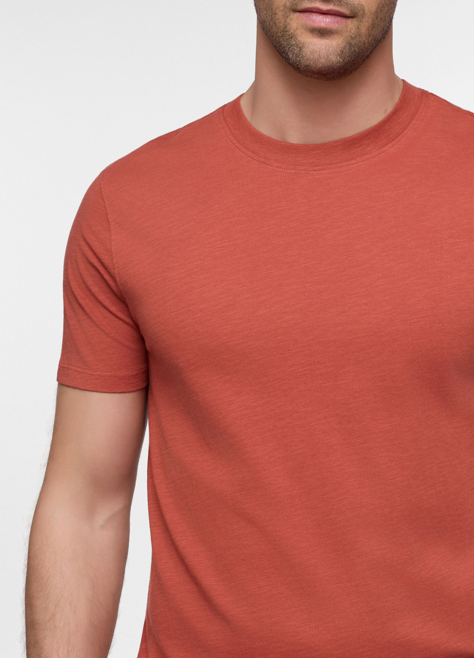 T-shirt in cotone fiammato uomo_2