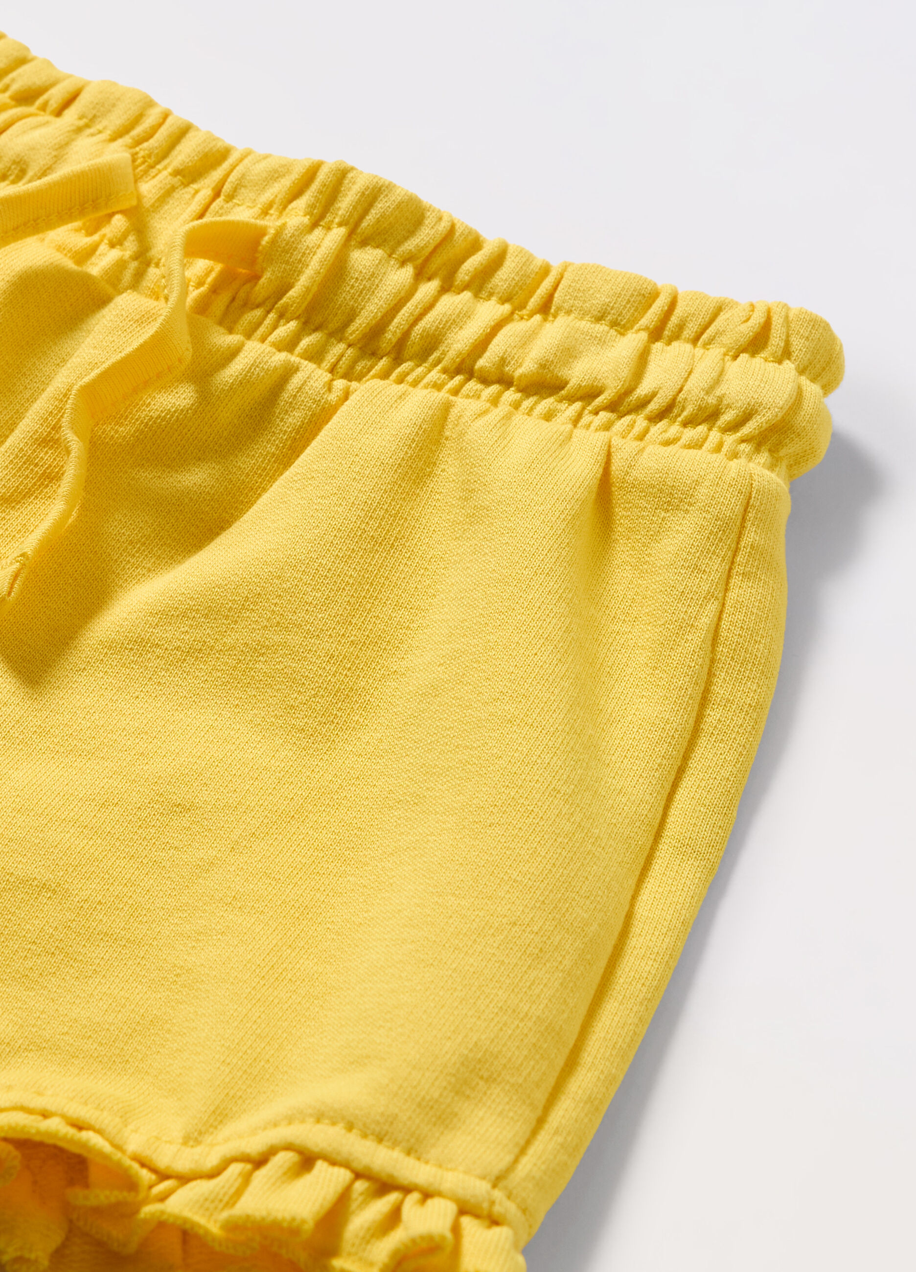 Shorts in french terry di puro cotone neonata_1