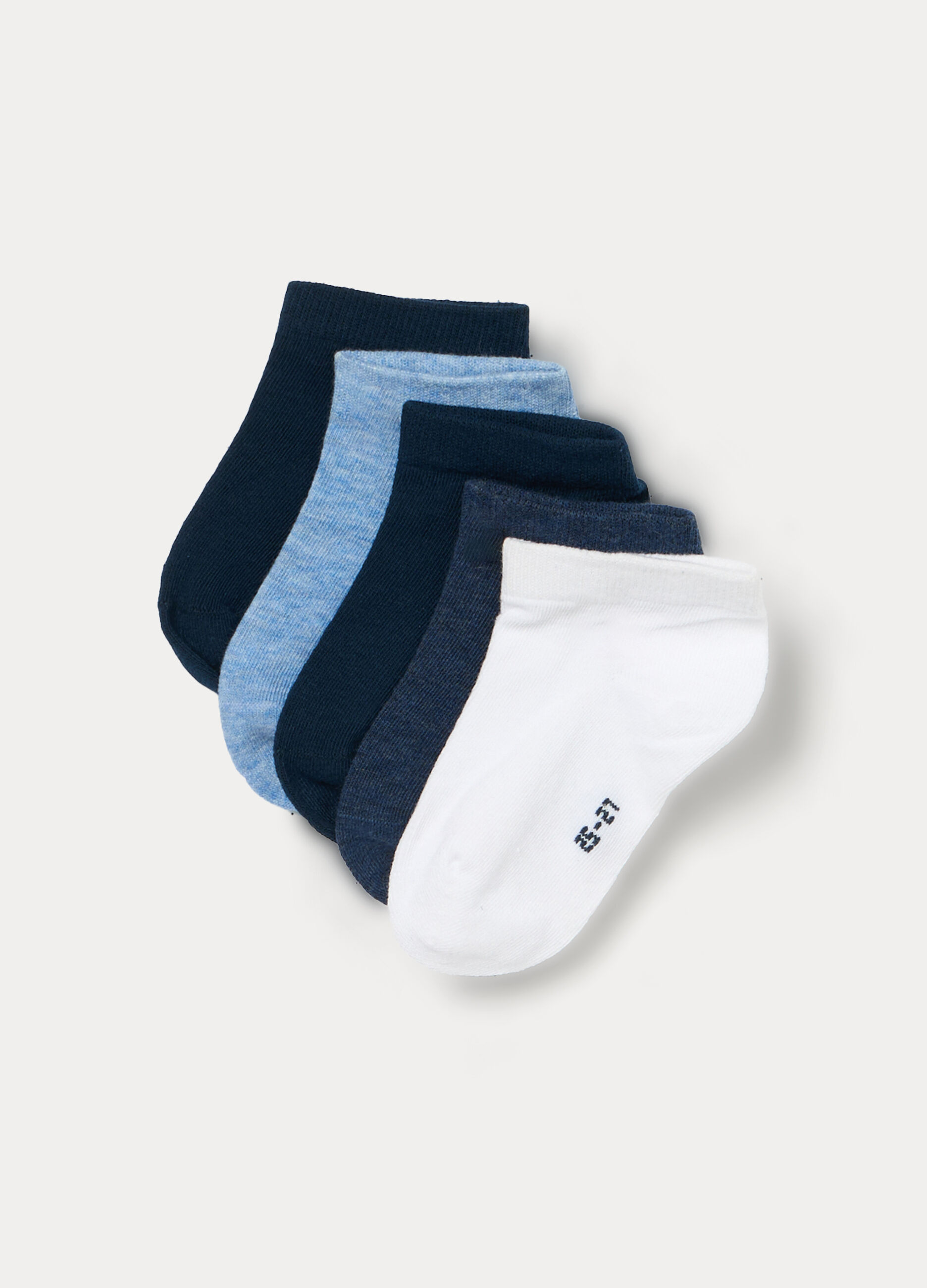 Pack 5 calze corte misto cotone _0