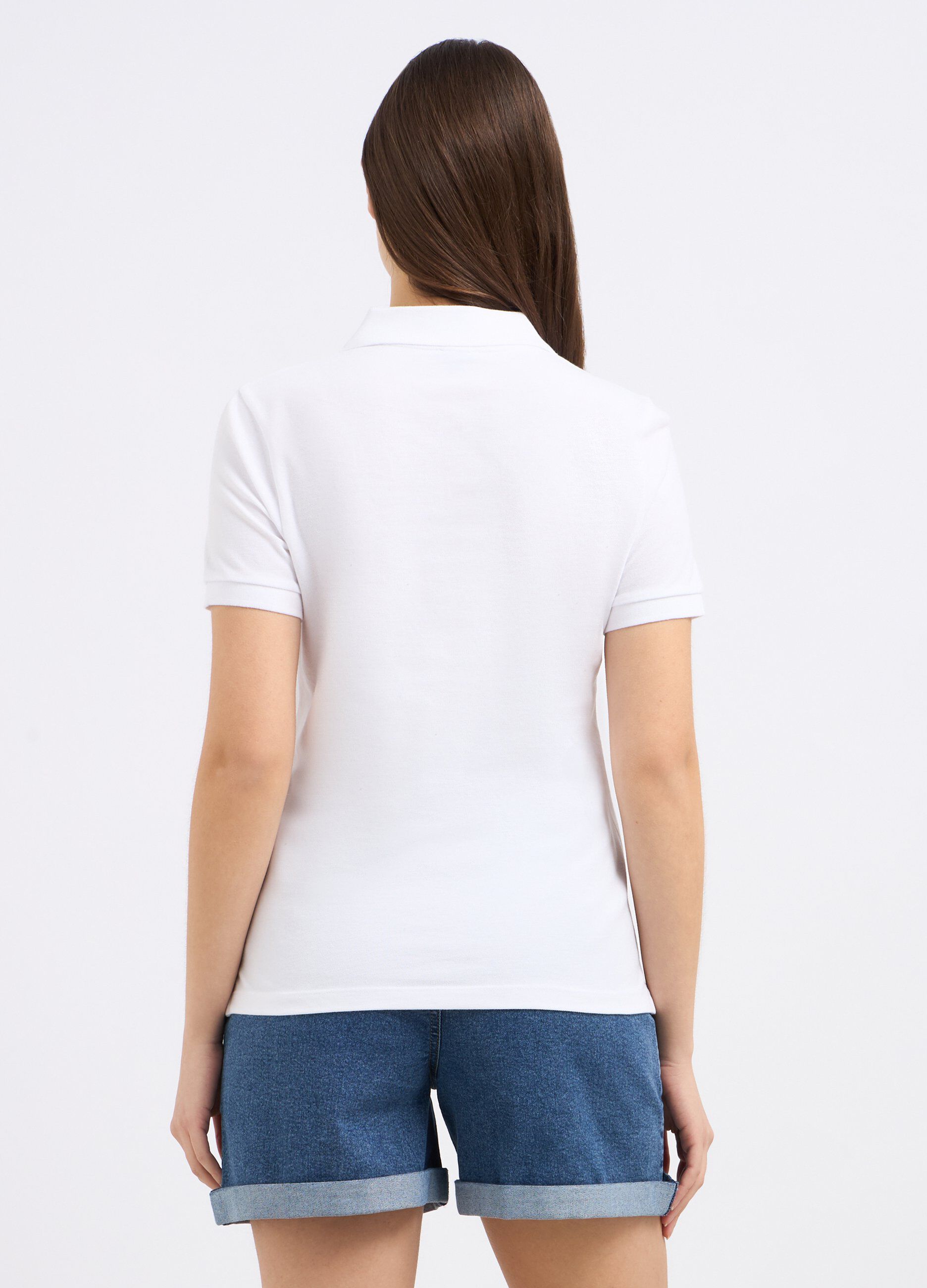 Polo in puro cotone piquet donna_1