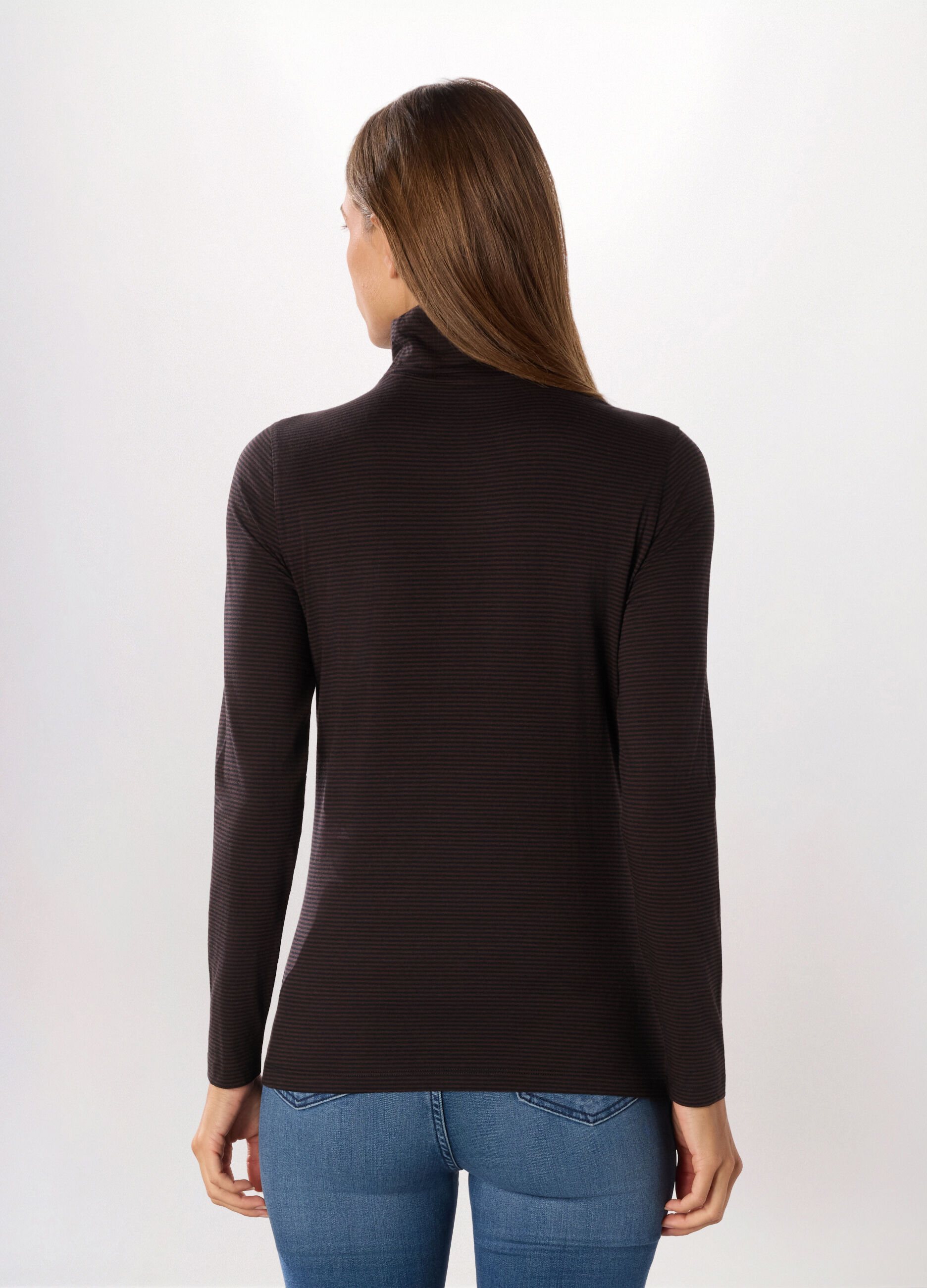 Lupetto in jersey di cotone stretch donna_1