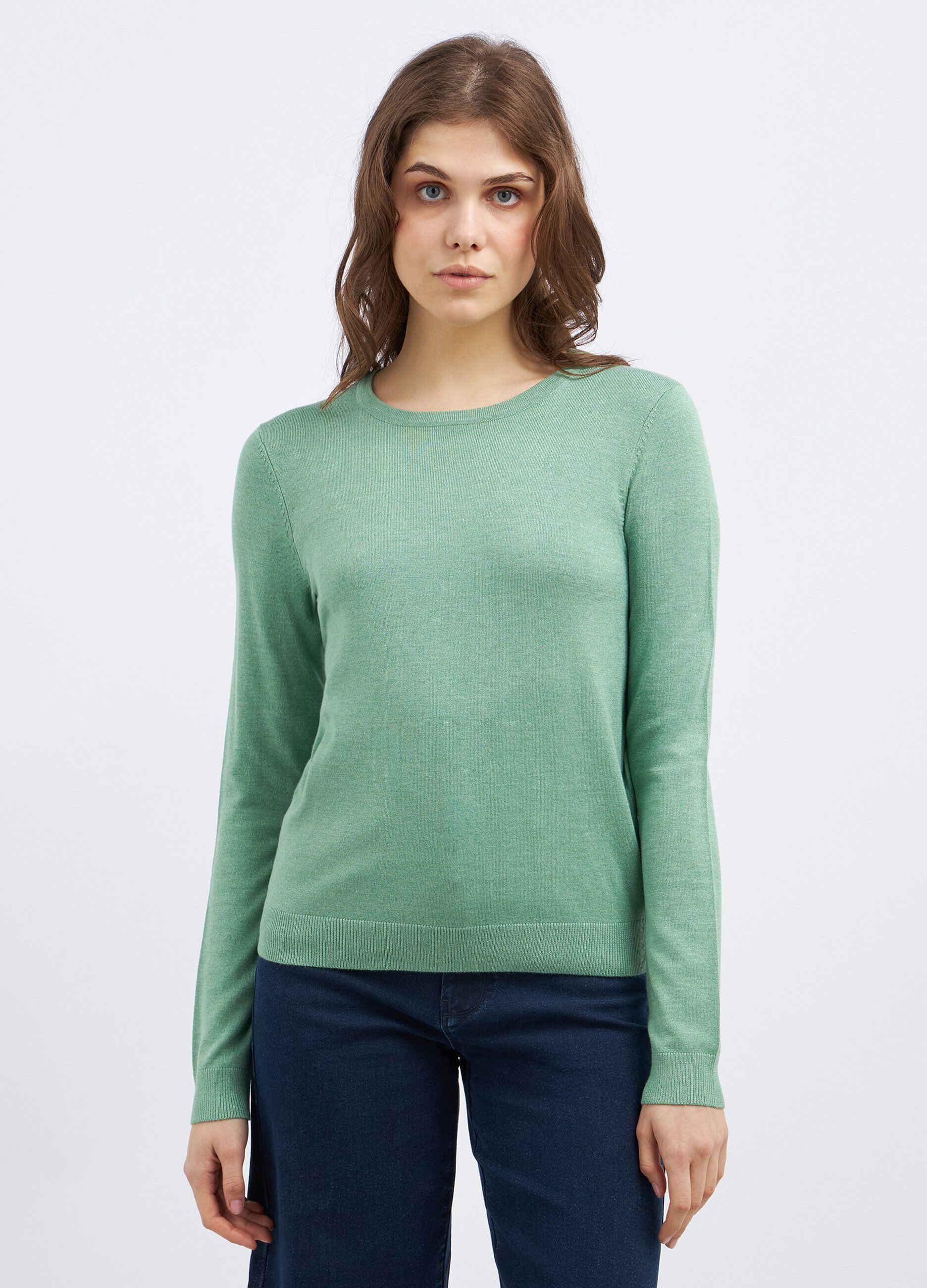 Girocollo tricot in misto viscosa donna_0