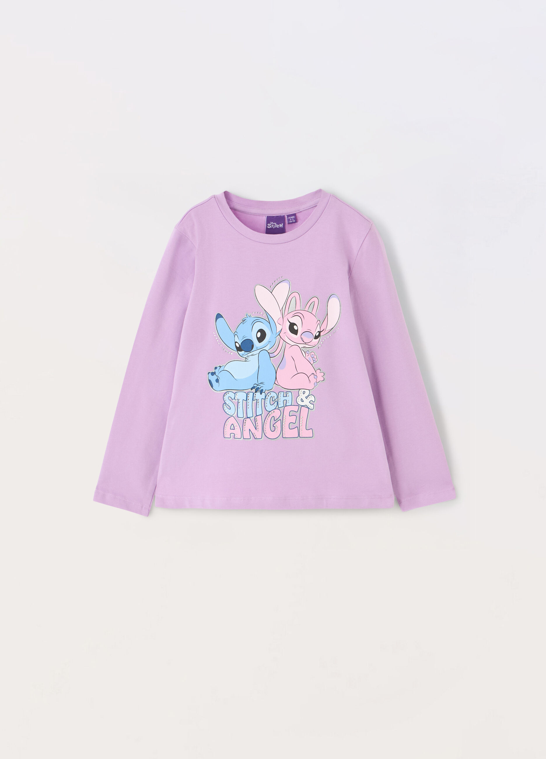 T-shirt in jersey di cotone stretch bambina_0
