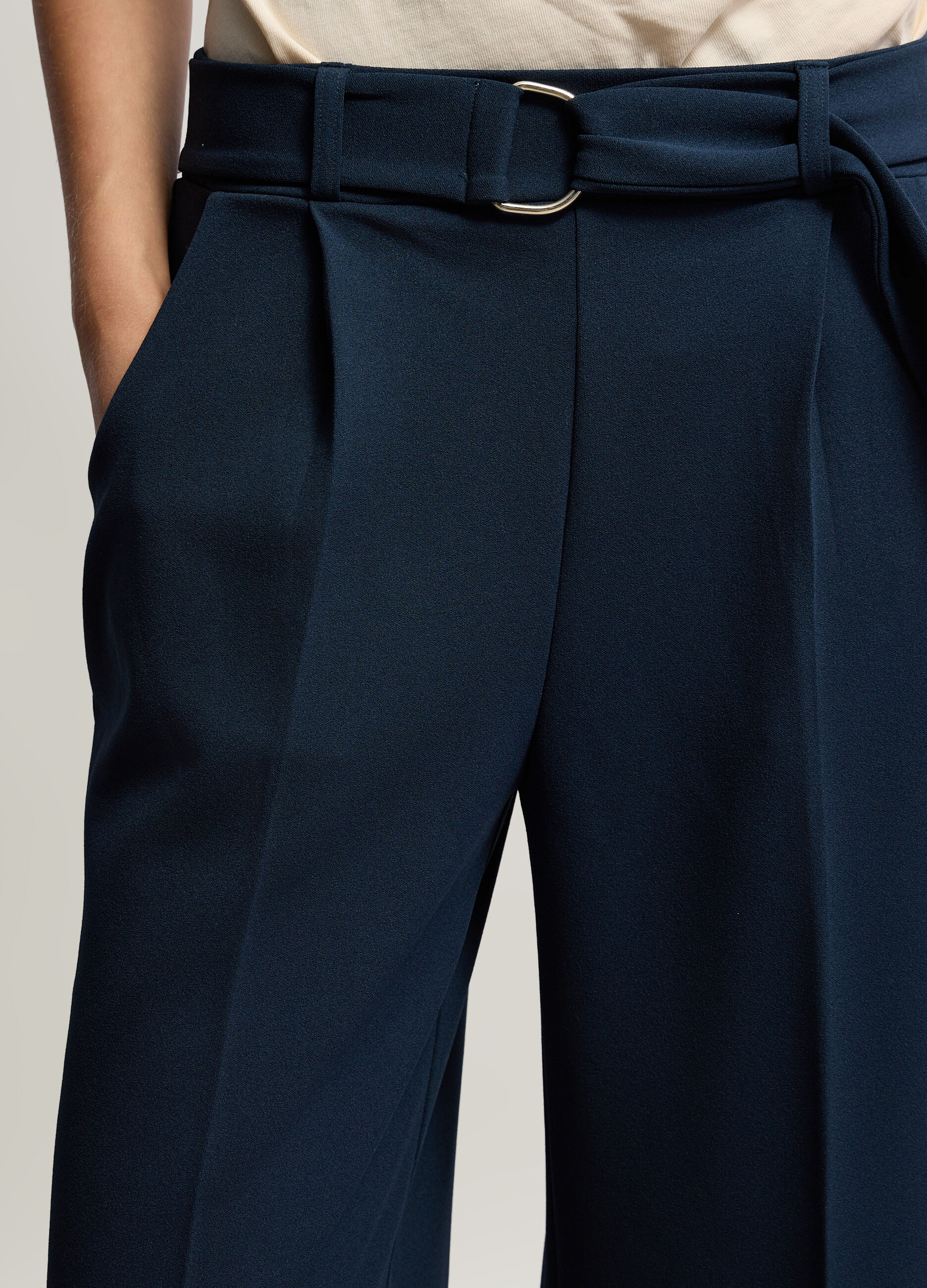 Pantaloni Wide Leg stretch donna_3