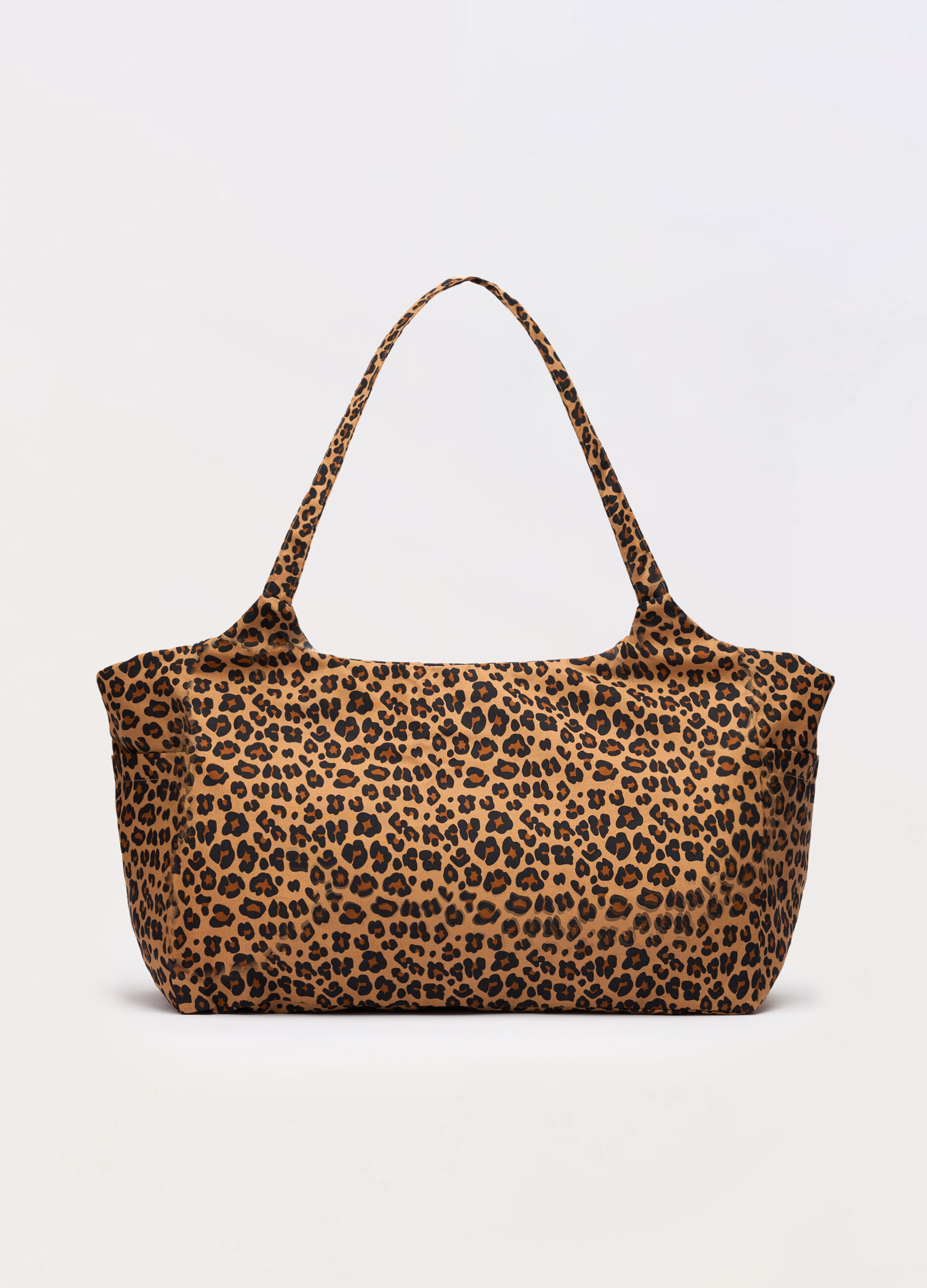 Borsa in cotone con stampa donna