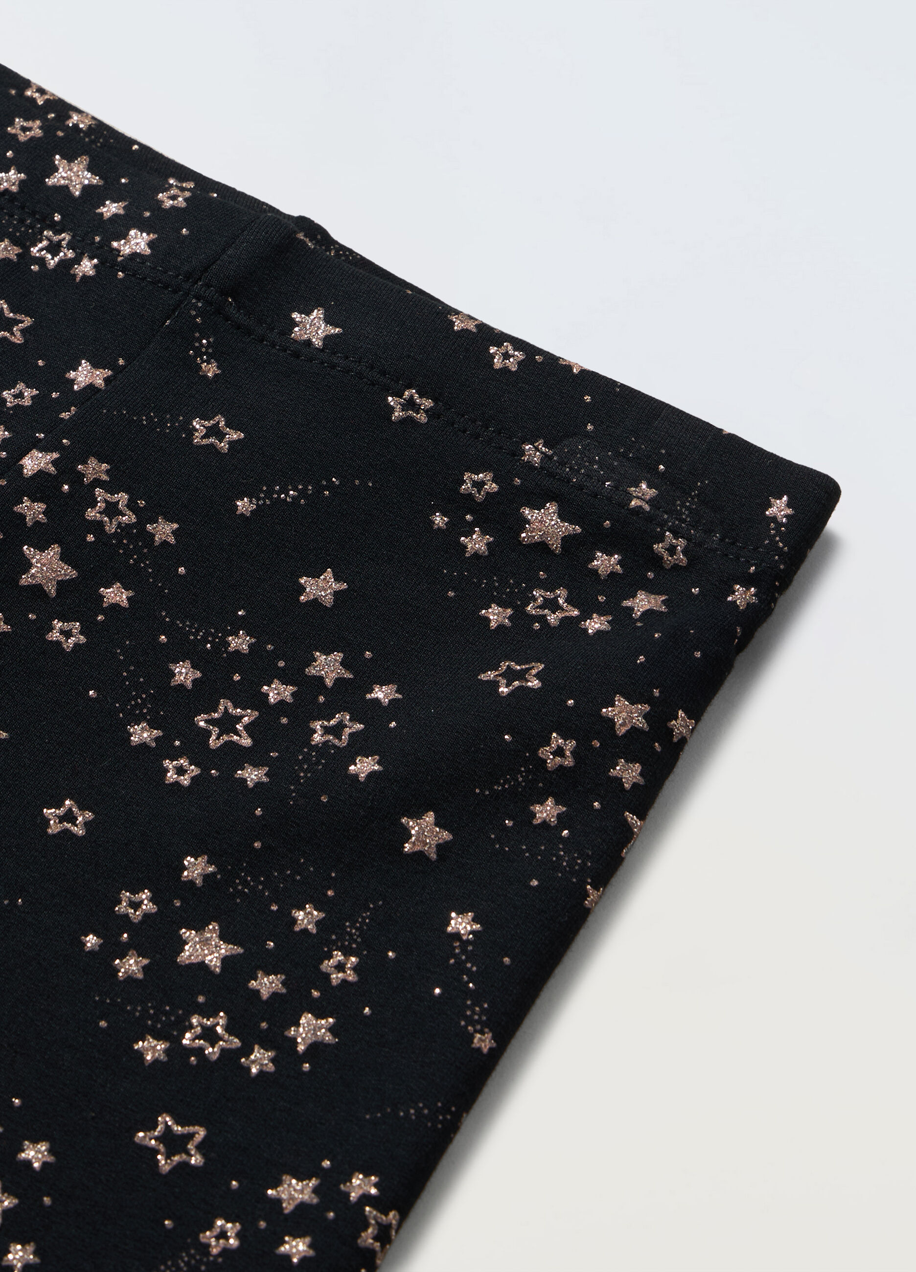 Leggings in cotone fleece stretch bambina_1