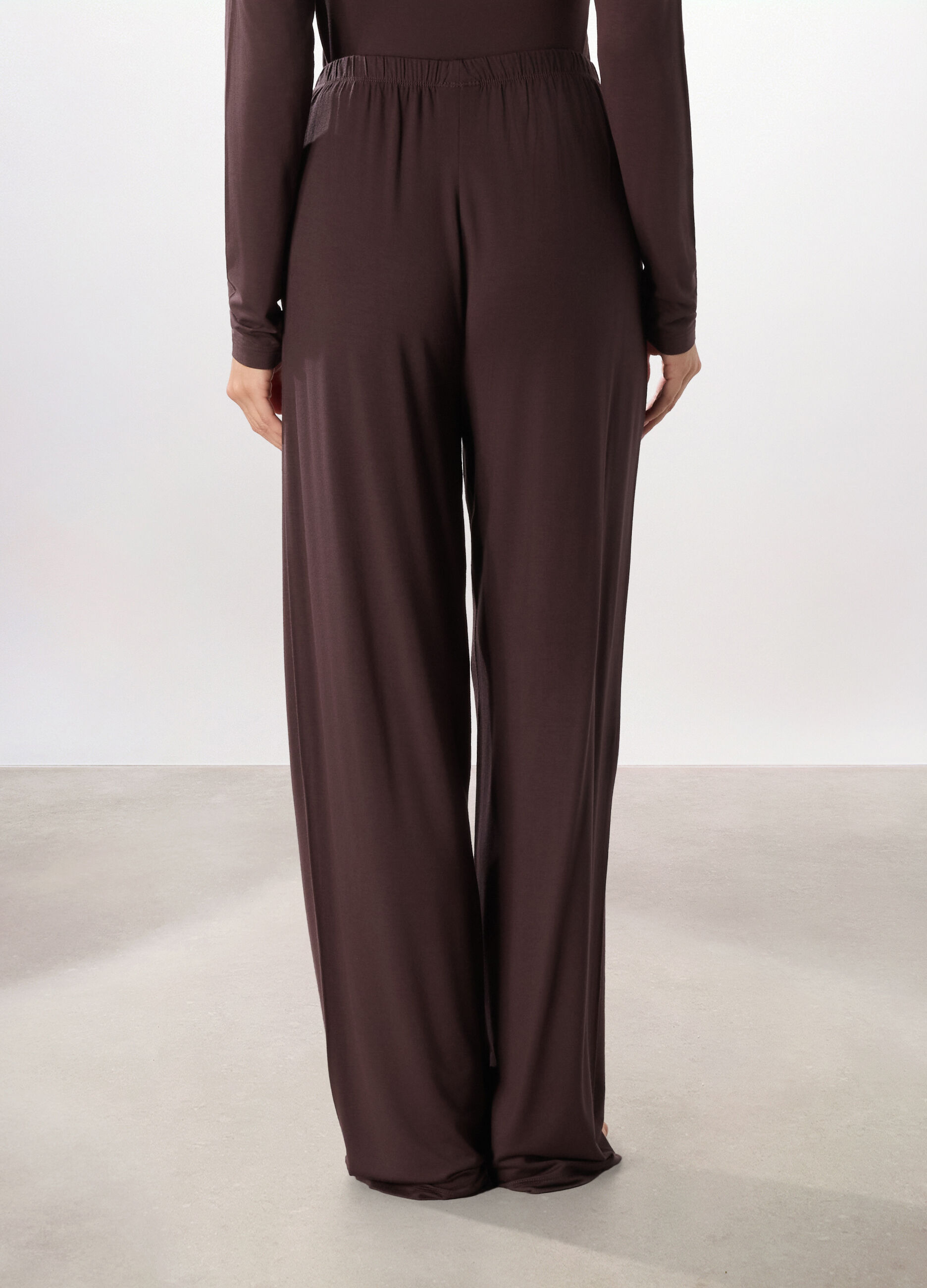 Pantaloni pigiama in modal stretch donna_1