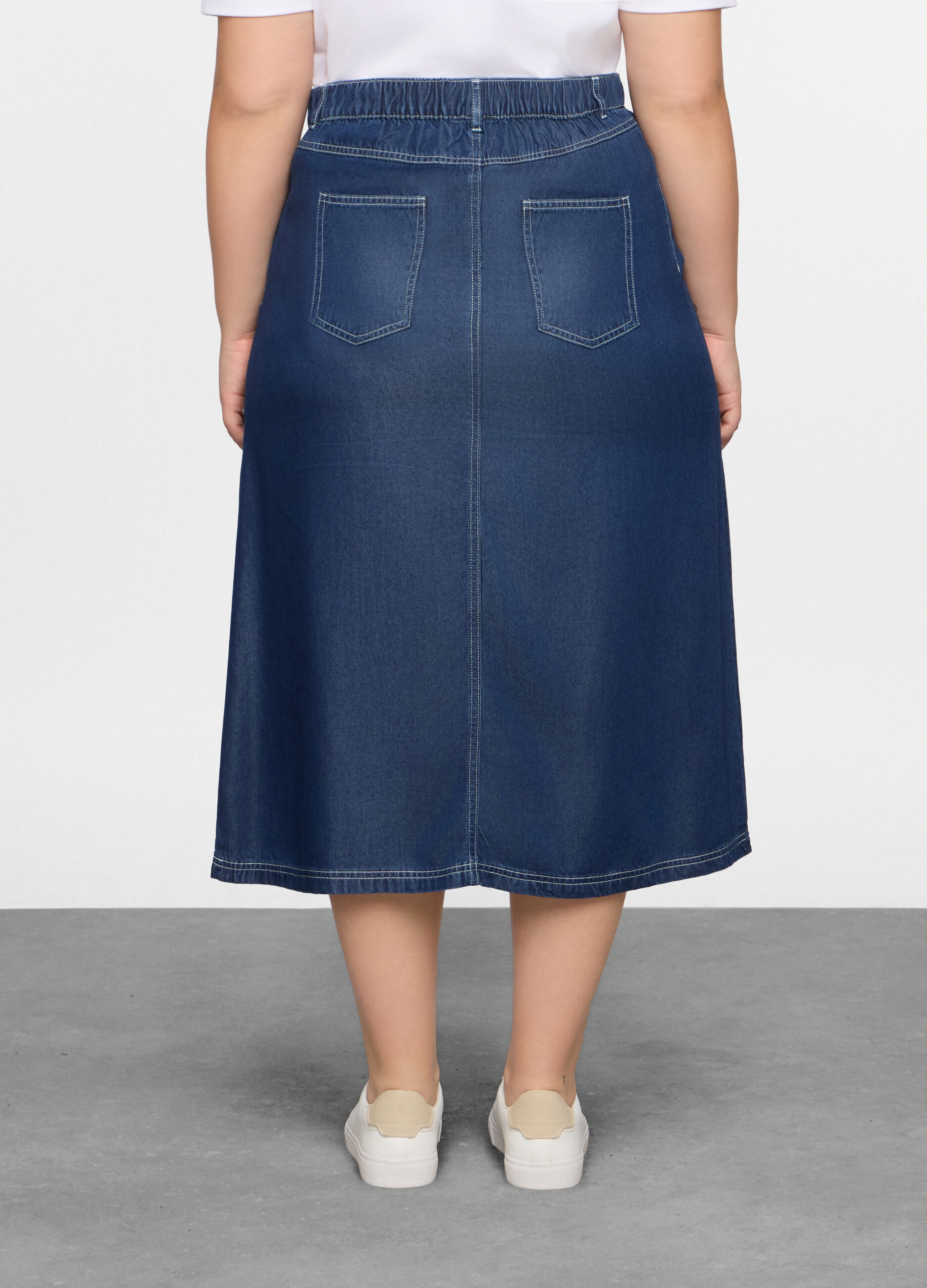 Gonna lunga in pura lyocell donna curvy_2