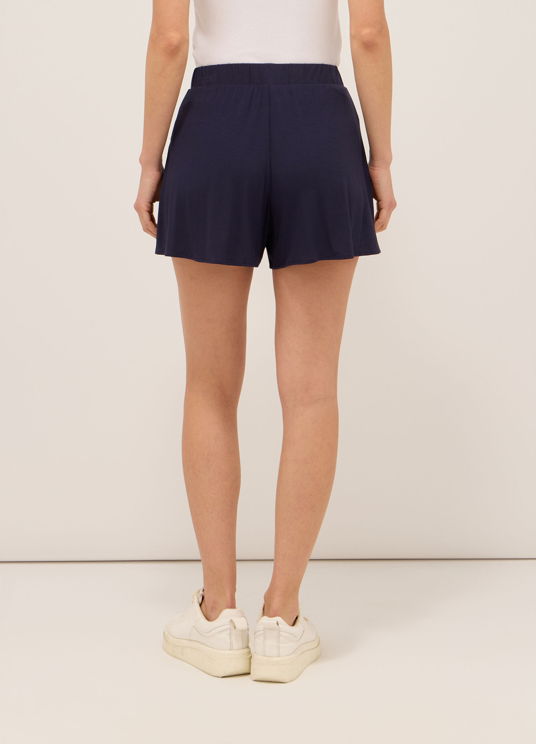 Shorts in jersey di misto viscosa donna_1