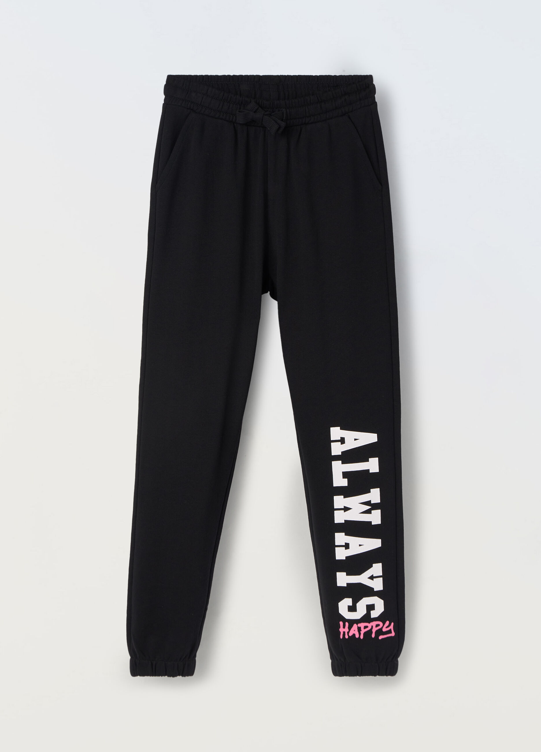 Jogger in puro cotone ragazza_0