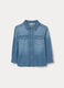 Camicia in denim di puro cotone bambino_0