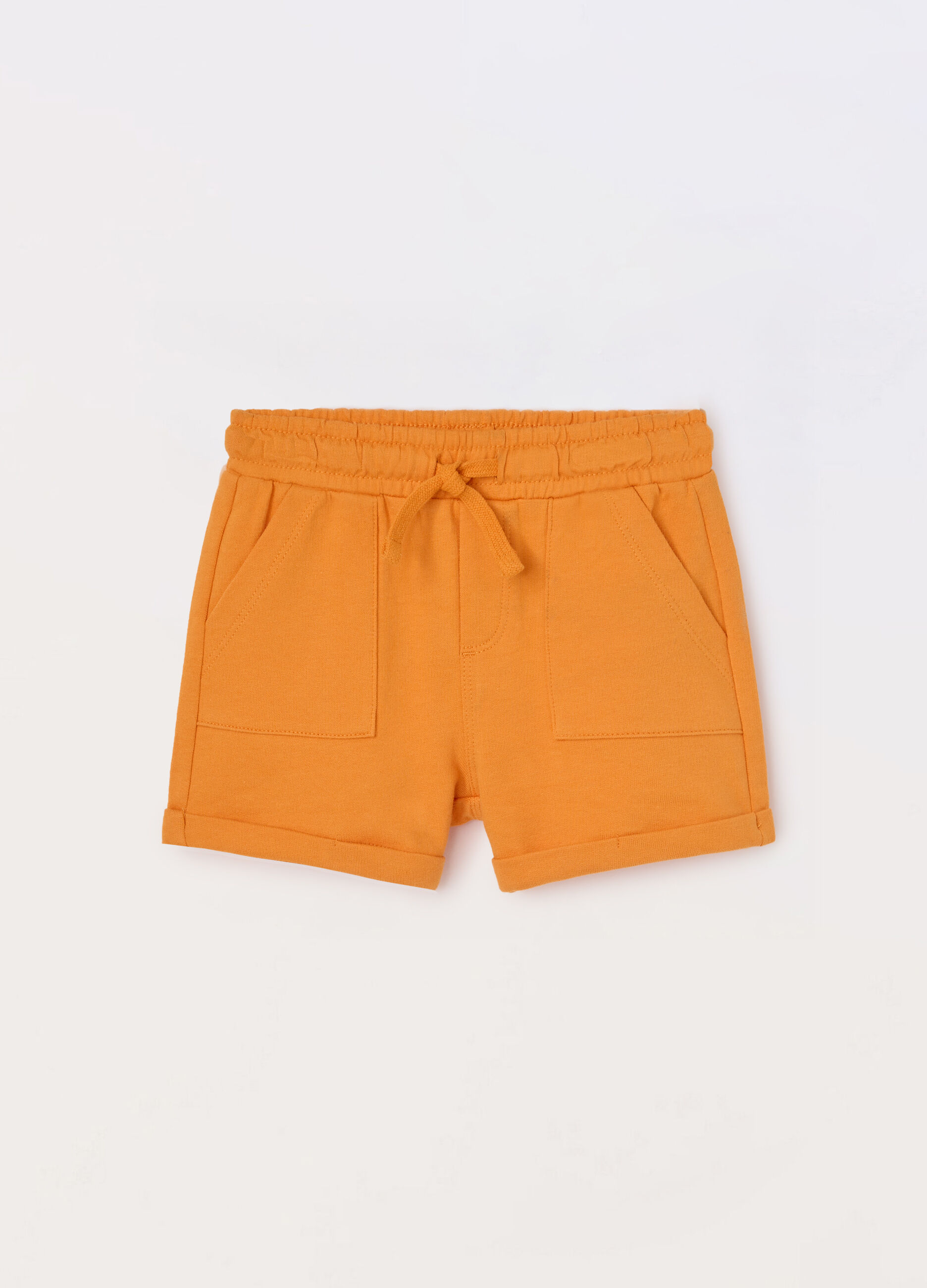 Shorts in french terry di puro cotone neonata_0