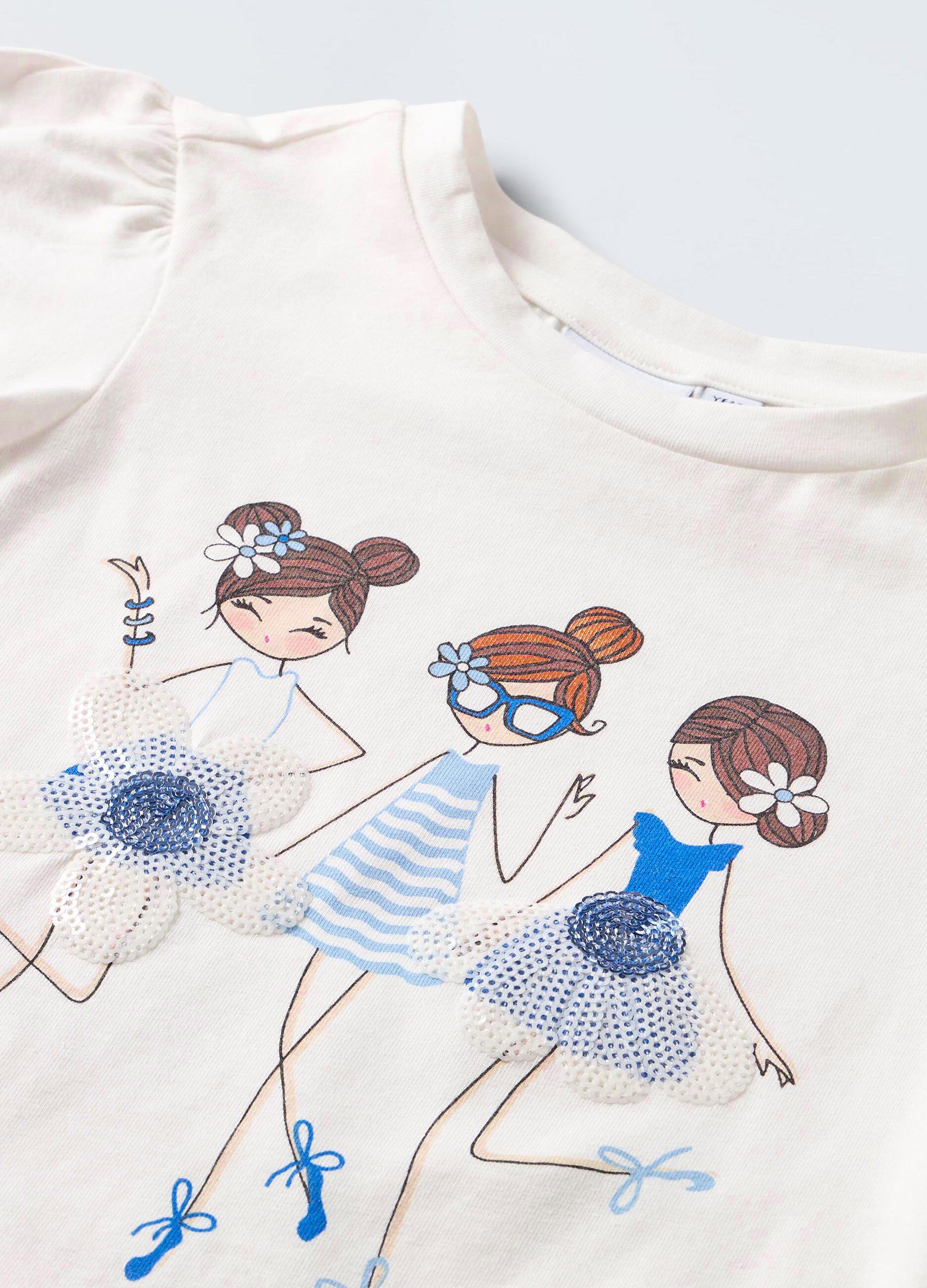 T-shirt in puro cotone bambina_1